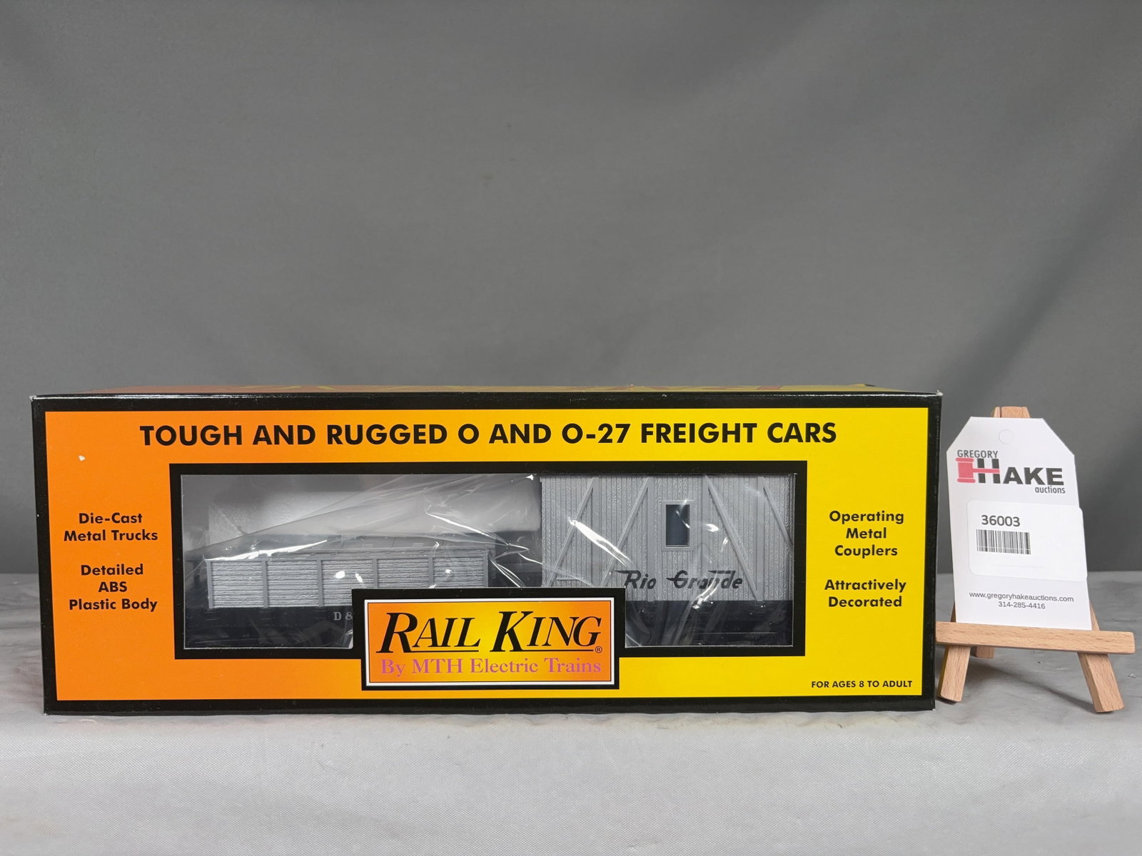 MTH Denver Rio Grande Crane Tender Car 30-7981, w/ OB - 2