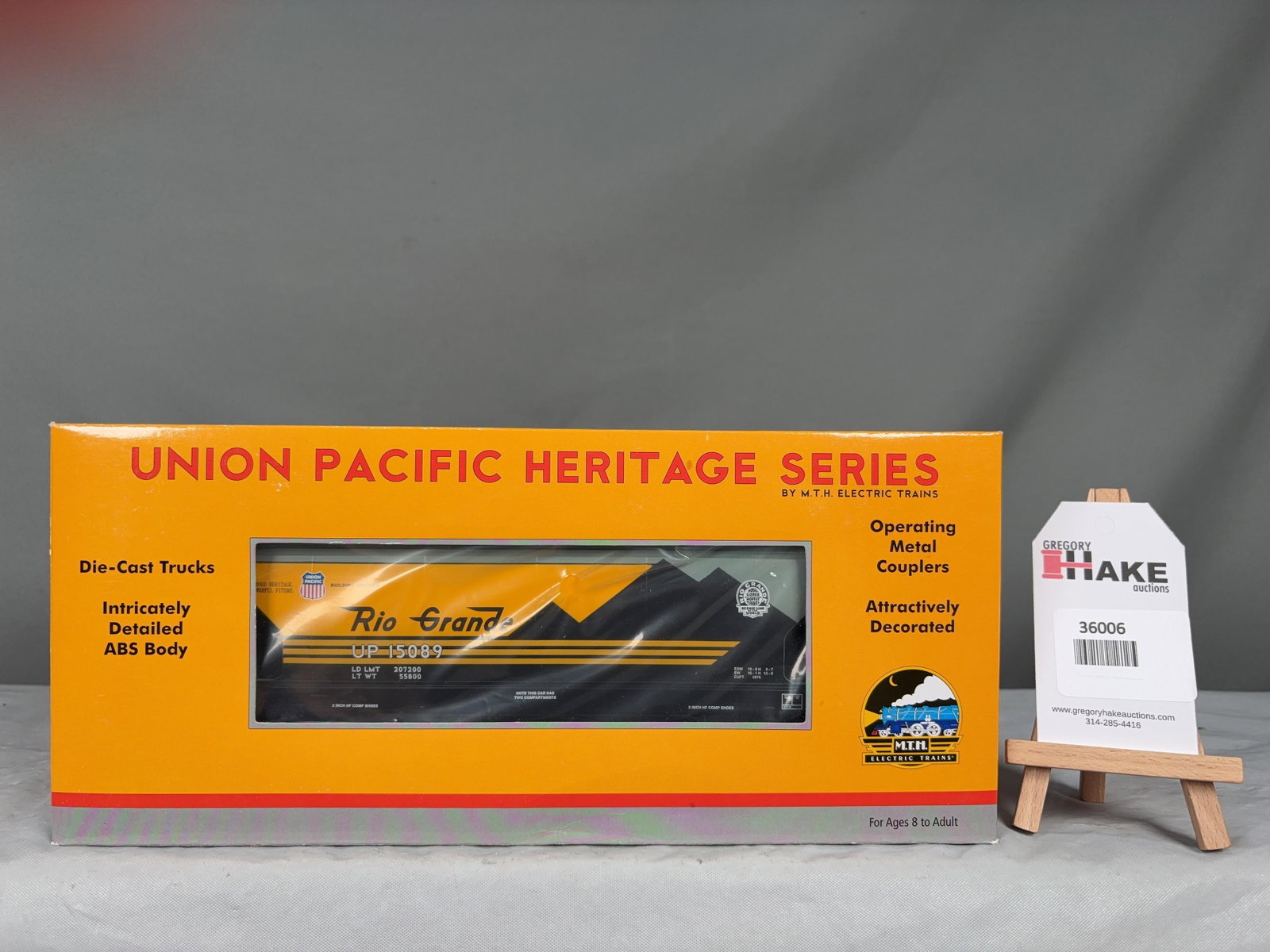 MTH Rio Grande Heritage 2 Bay Centerflow Hopper Car 20-97649 w/ OB - 2