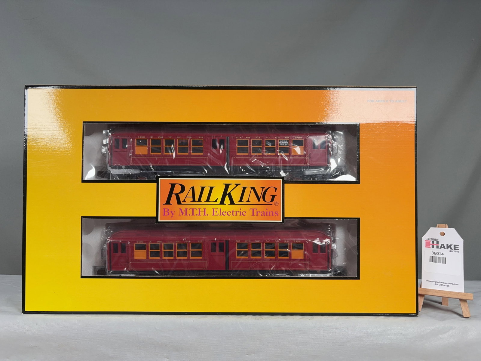MTH Metropolitan (Red) 2 Car Lo-V Add-On Non-Powered Subway Set 30-2448-3 w/ OB - 2