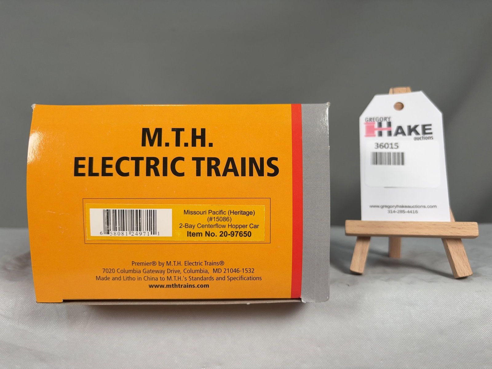 MTH Missouri Pacific Heritage 2 Bay Centerflow Hopper Car 20-97650 w/ OB: MTH Missouri Pacific Heritage 2 Bay Centerflow Hopper Car 20-97650 w/ OB, C10 � Size 13x4x6