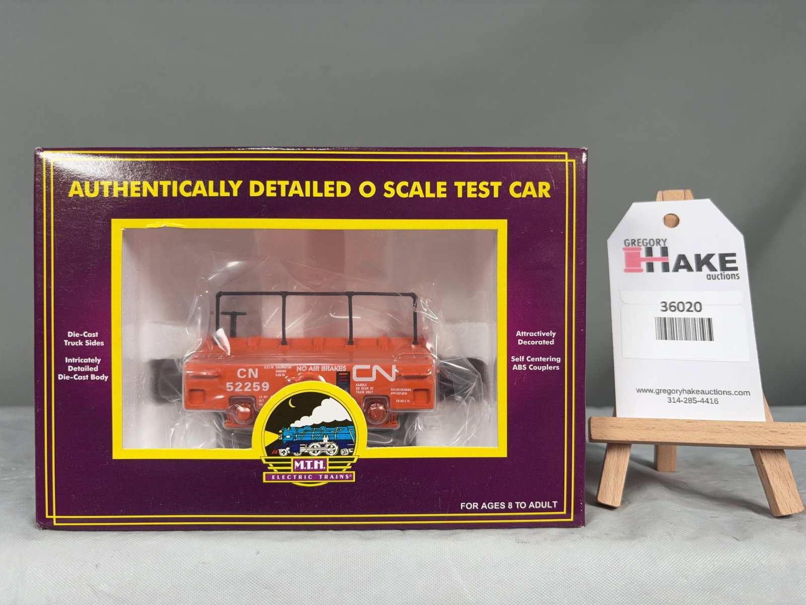 MTH Canadian National O Scale Die Cast Test Car 20-98266 w/ OB - 2