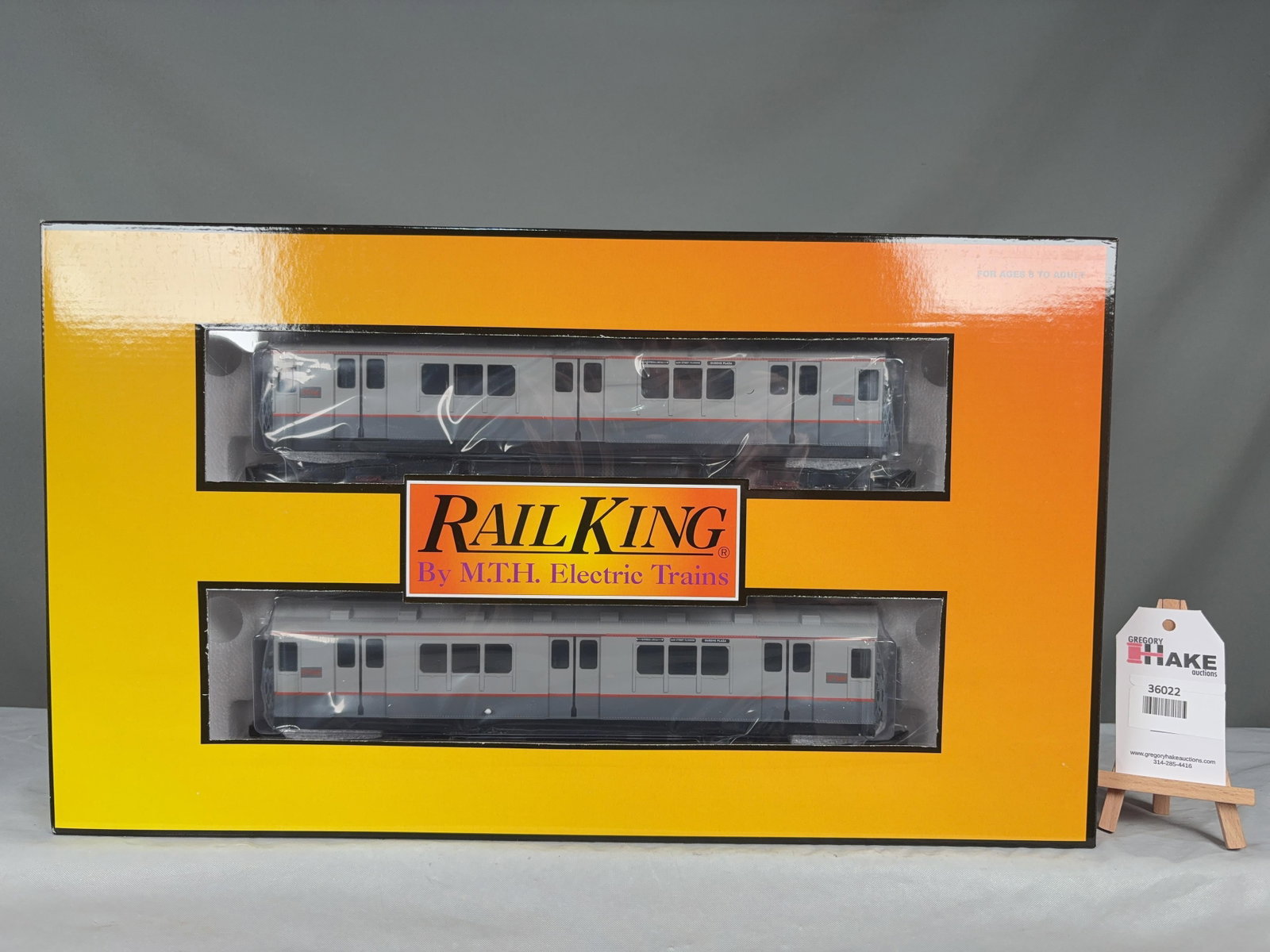 MTH Metropolitan Transit Authority R-12 2 Car Subway Add-On Non-Powered Set 30-2373-3 w/ OB - 2
