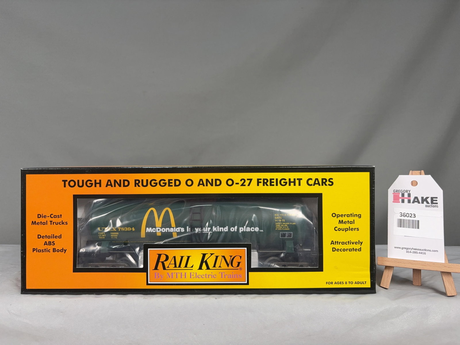 MTH McDonald's Modern Tank Car 30-7336 w/ OB - 2