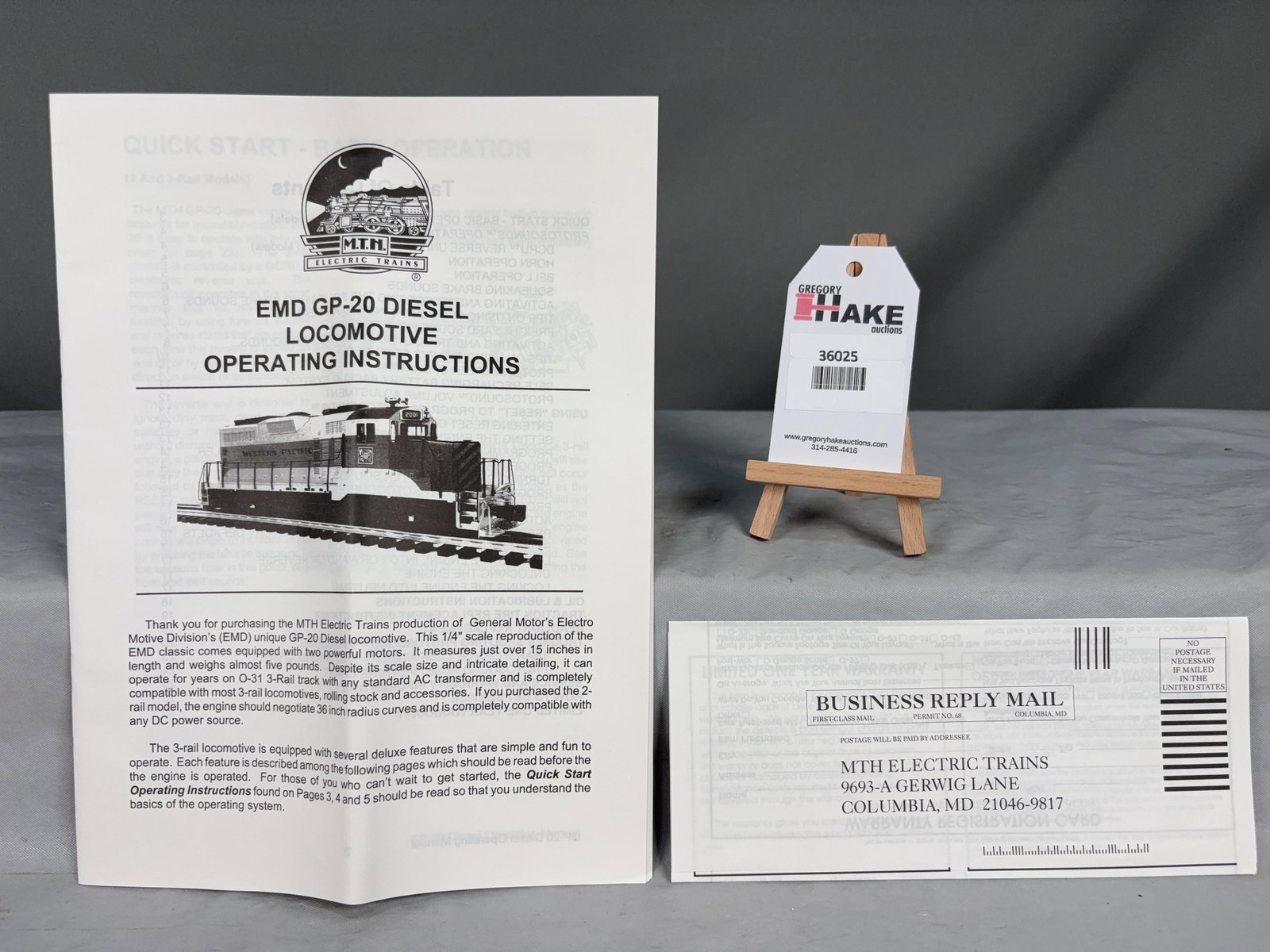 MTH Burlington Northern no.2055 #-Rail Proto -Sound MT-2140LP w/ OB - 4