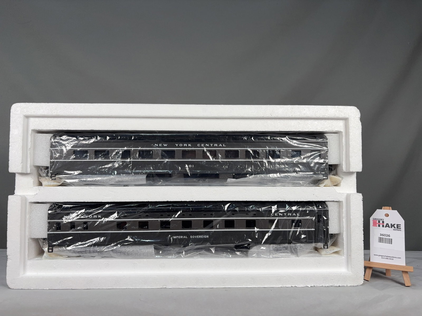 MTH New York Central 2 Car 70' ABS Sleeper/Diner Passenger Set - Smooth 20-6676 w/ OB - 2