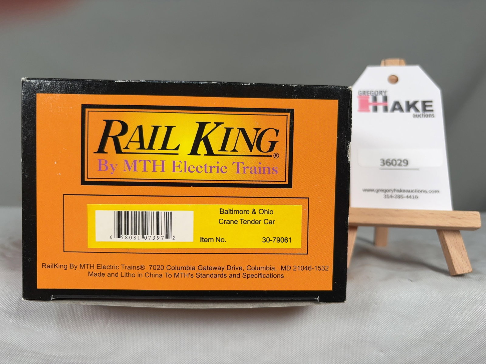 MTH Baltimore & Ohio Crane Tender Car 30-79061 w/ OB (1 of 2)