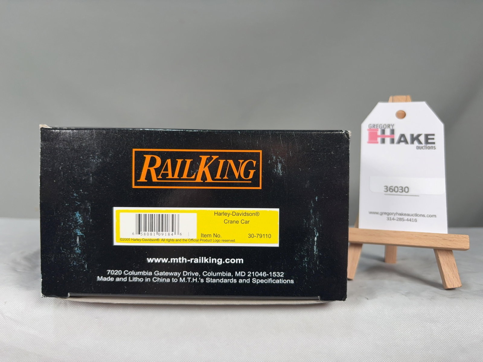 MTH Harley Davidson Crane Car 30-79110 w/ OB (1 of 2)