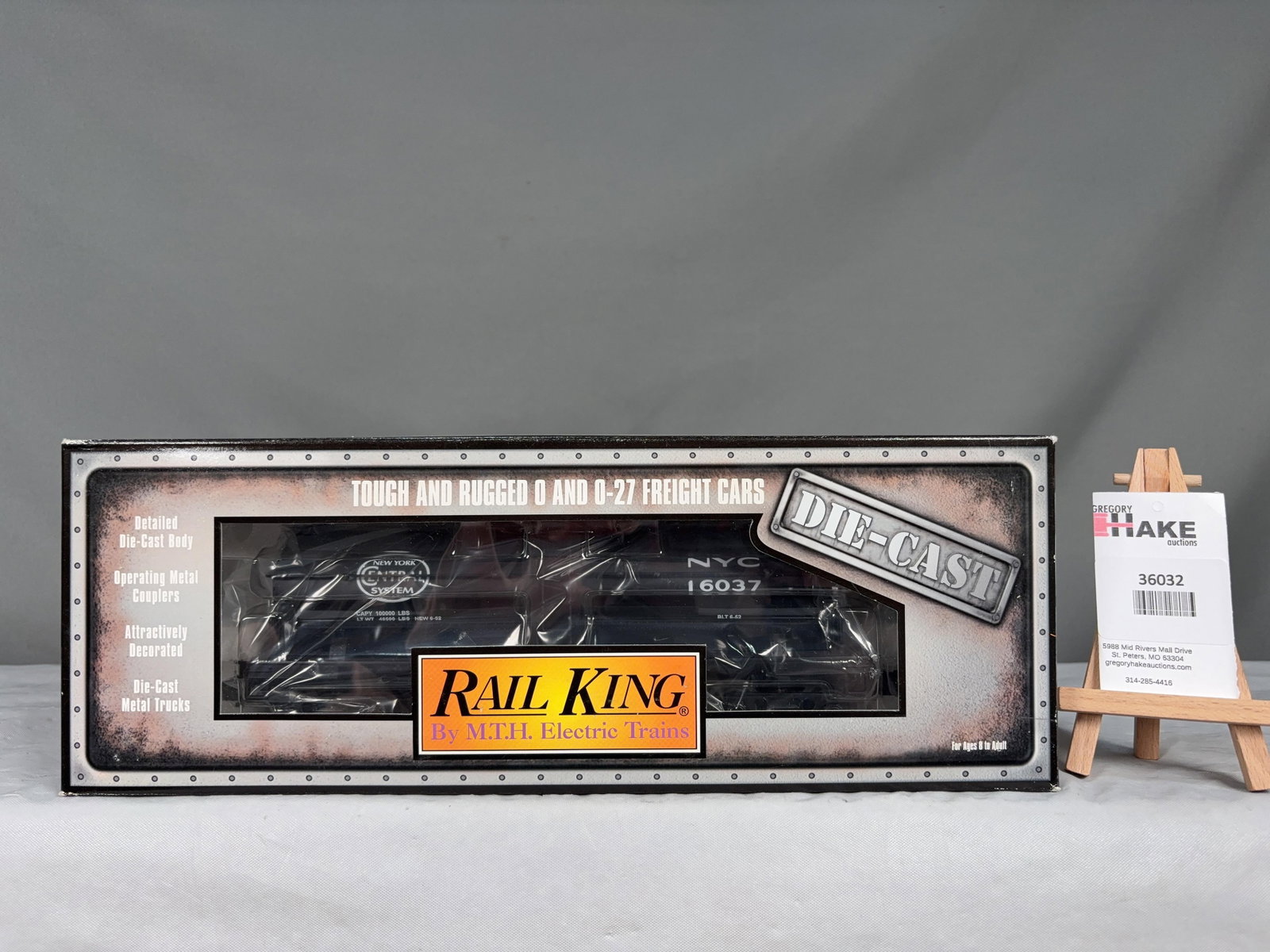 MTH New York Central Die-Cast Tank Car 30-8104 w/ OB - 2