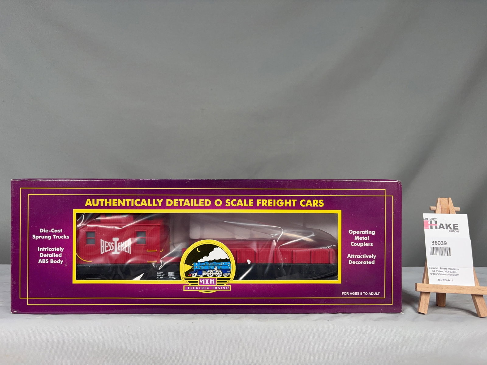 MTH Bessemer & Lake Erie O Scale Crane Tender 20-98391 w/ OB - 2