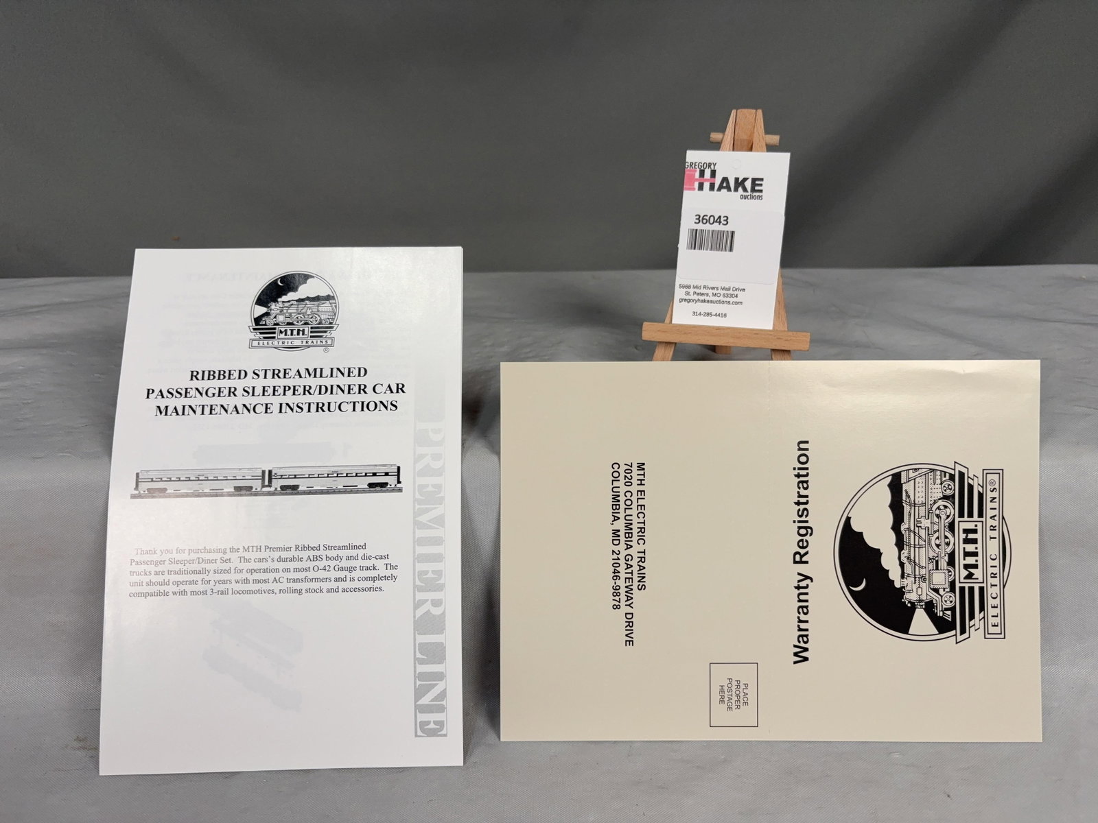MTH Florida East Coast 2-Car 70' ABS Slpr/Diner Passenger Set - Ribbed 20-6650 w/ OB - 3