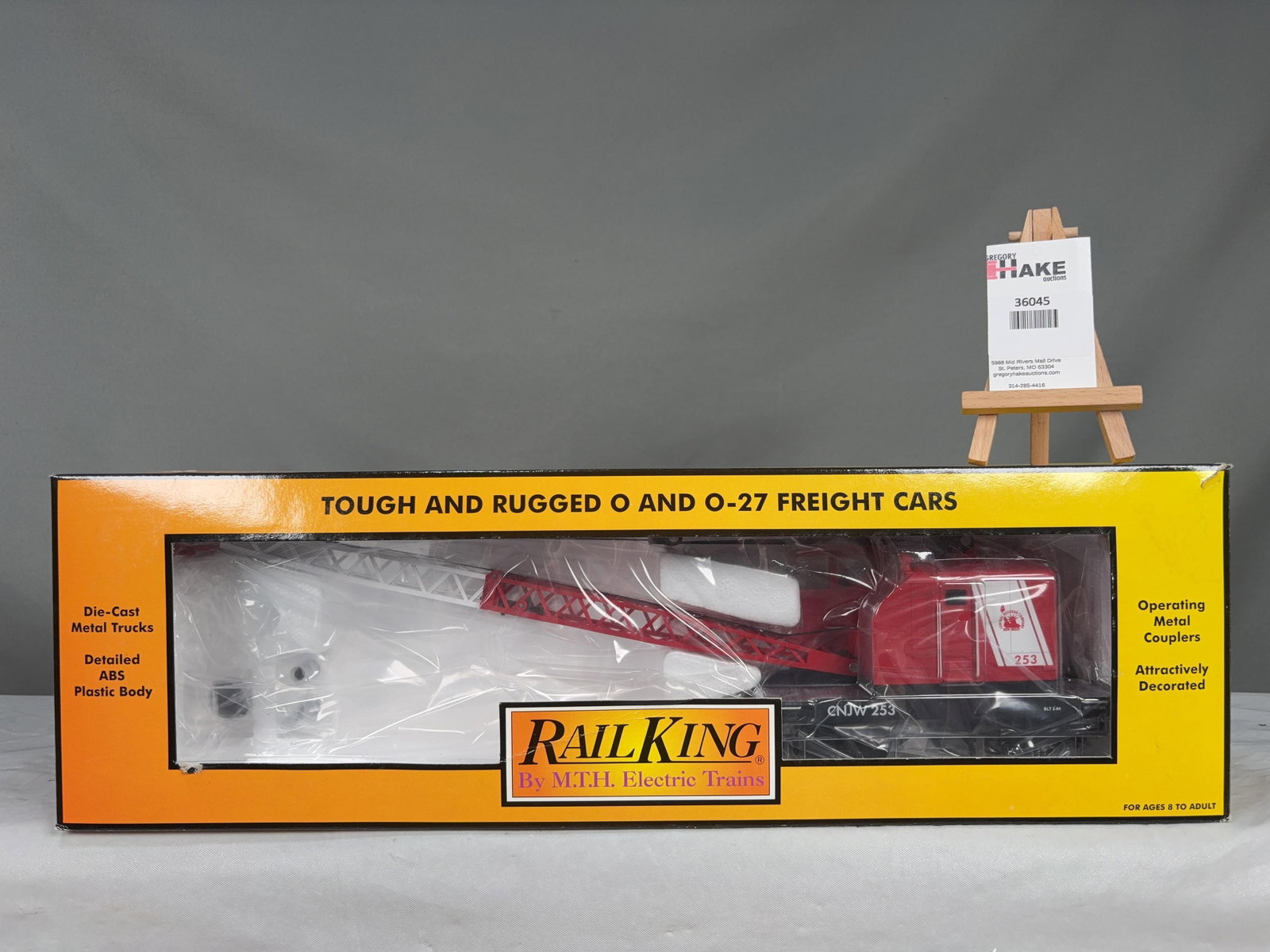 MTH Jersey Central American Crane Car 30-79033 w/ OB - 2