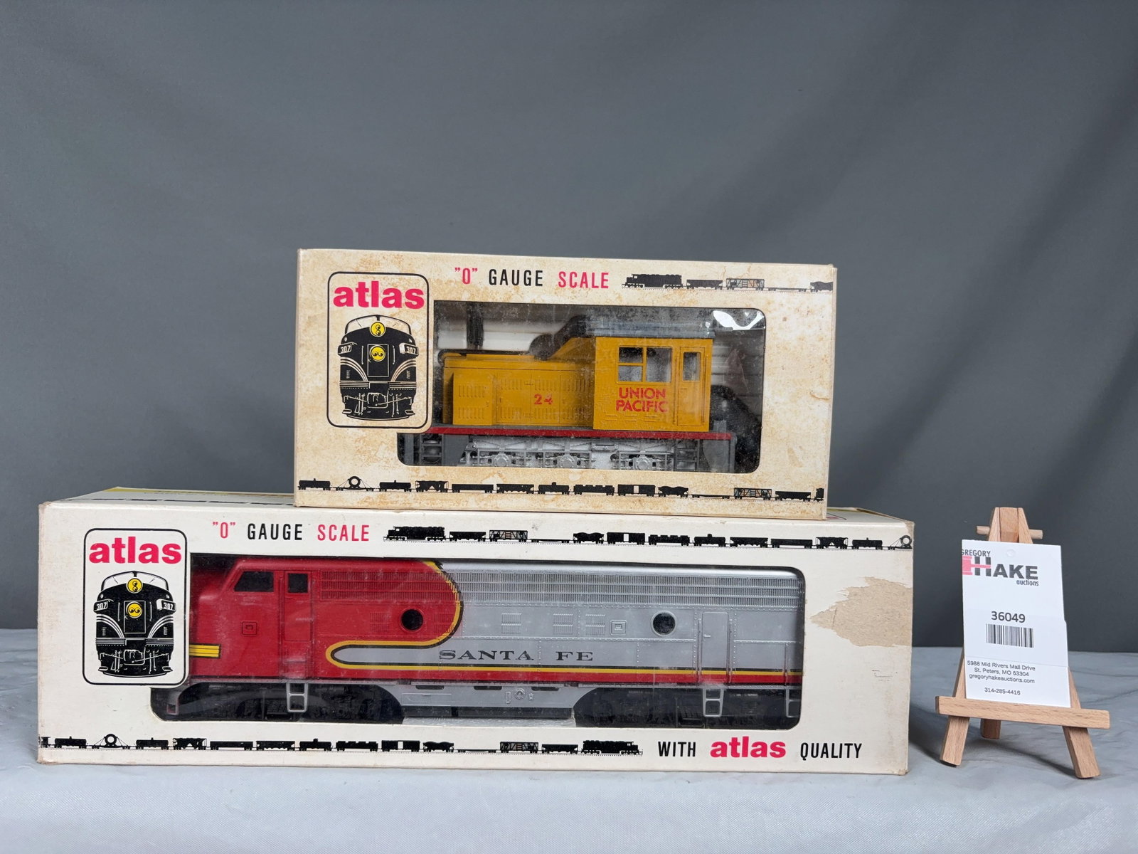 2 Atlas O Scale Cars w/OB's - 2