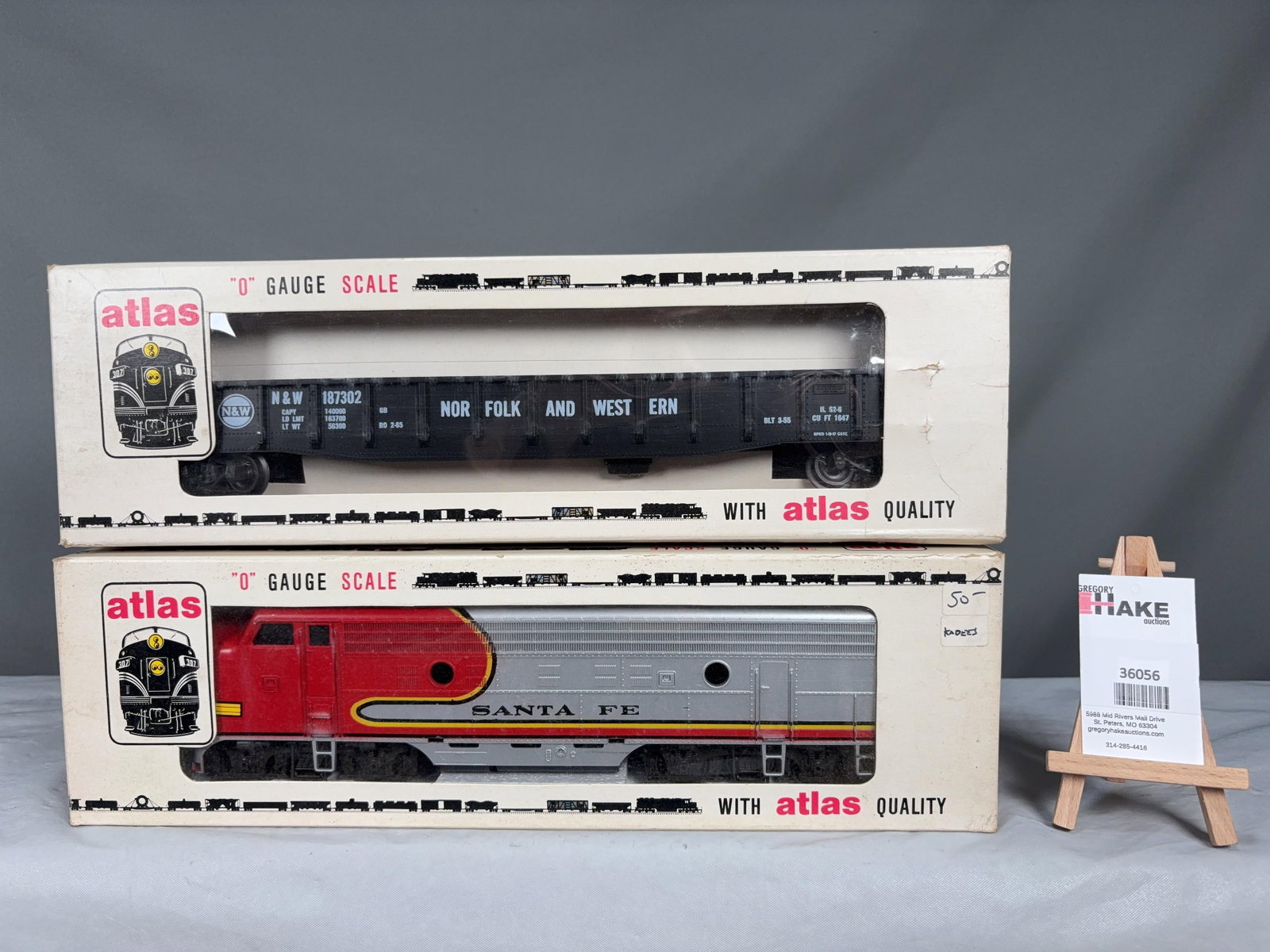2 Atlas O Scale Cars w/OB's - 2