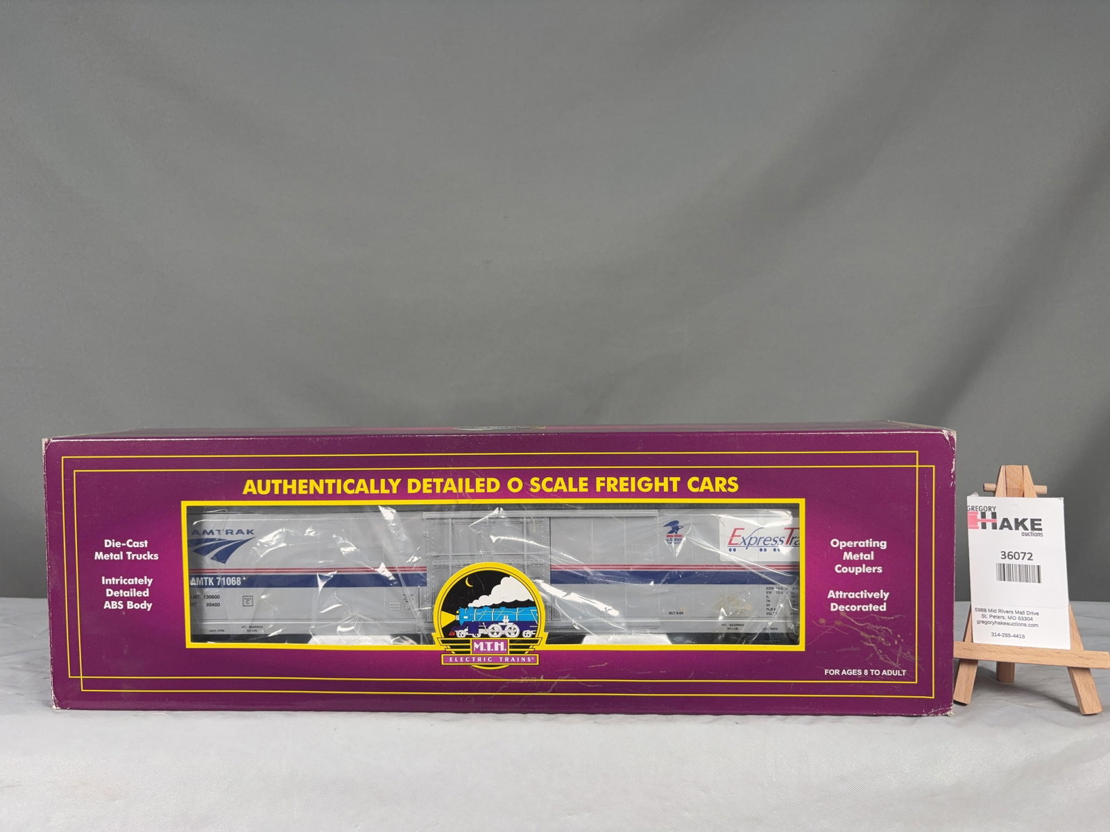 MTH Amtrak 60' Mail Box Car 20-93126 w/ OB - 2