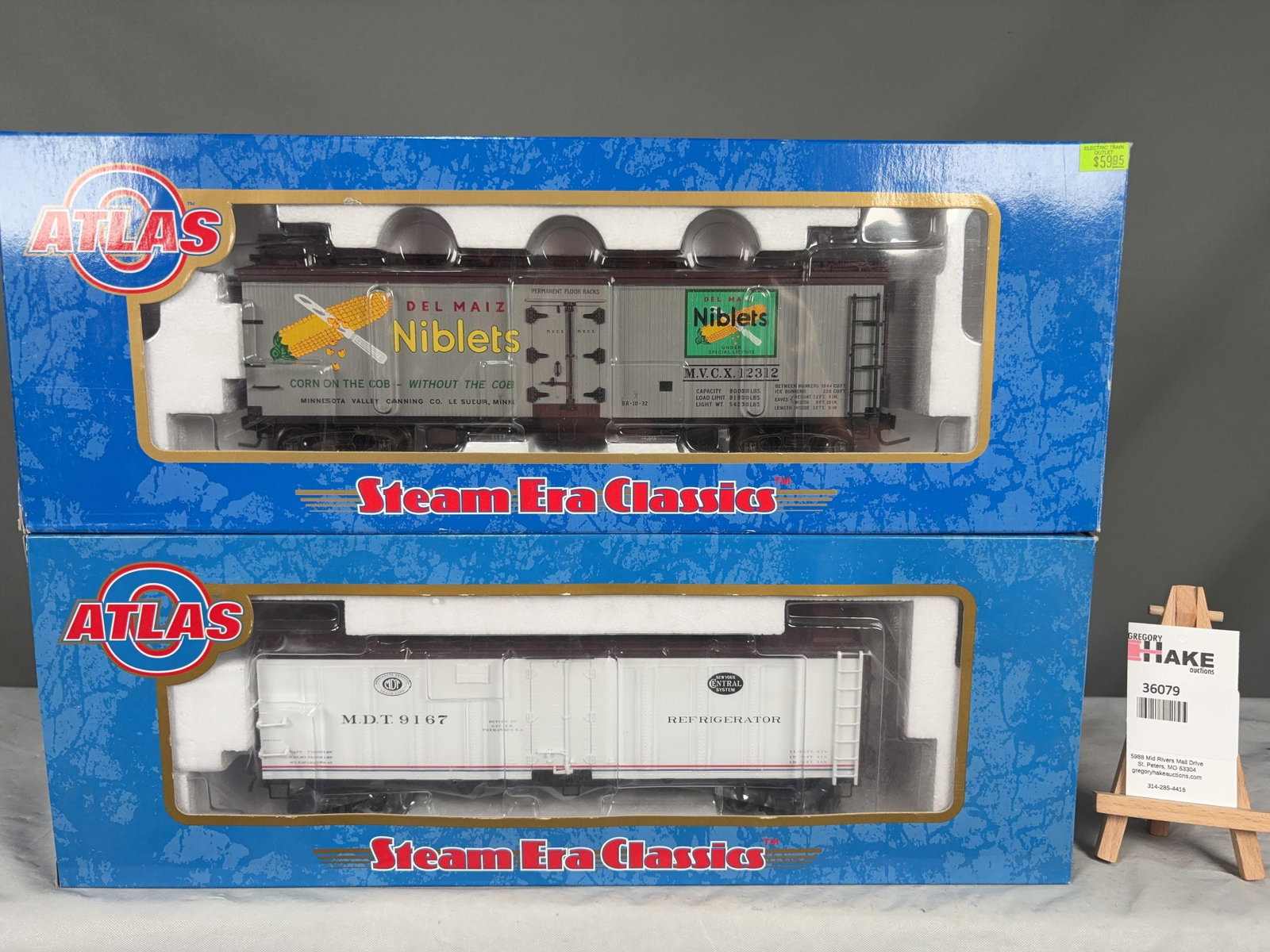 Atlas O Scale Reefer & Refrigerator Cars w/OB's - 2