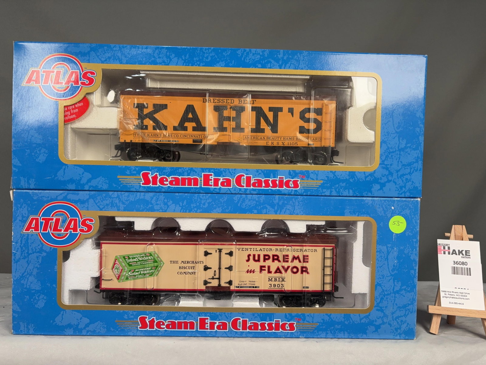 Atlas O Scale Reefer & Refrigerator Cars w/OB's - 2