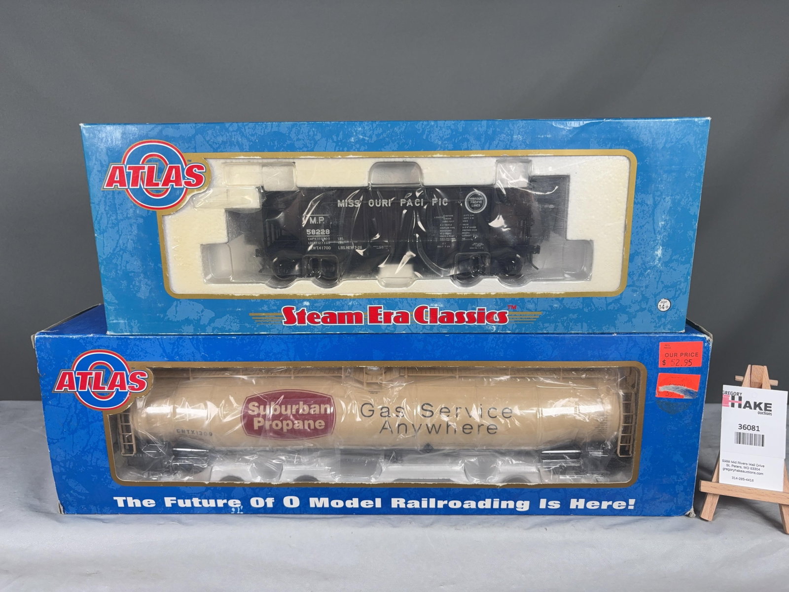 Atlas O Scale Coal Hopper & Tank Cars w/OB's - 2