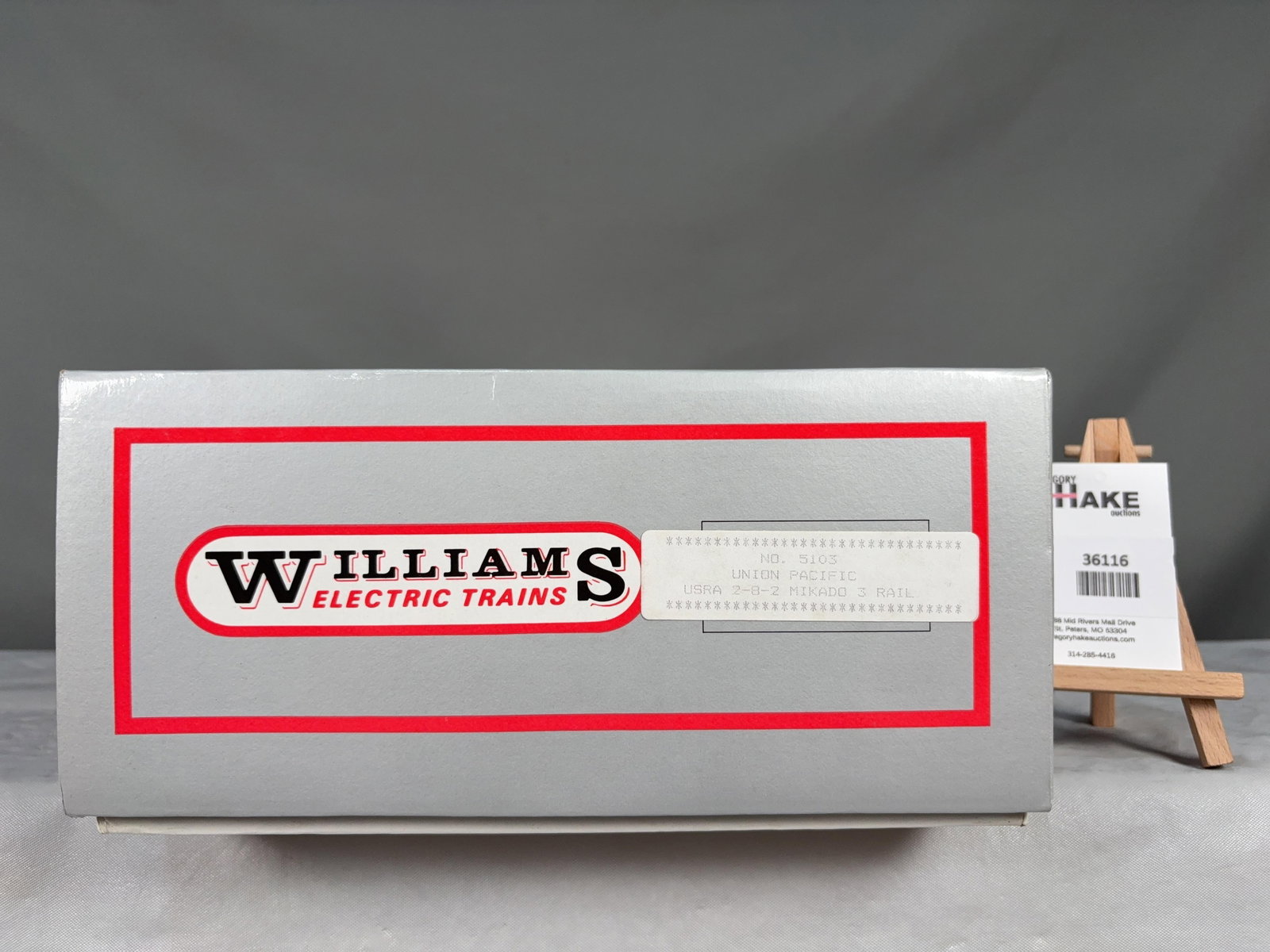 Williams USRA 2-8-2 Mikado # Rail 5103 w/OB: Williams USRA 2-8-2 Mikado # Rail 5103 w/OB, C8 � Size 19x11x5