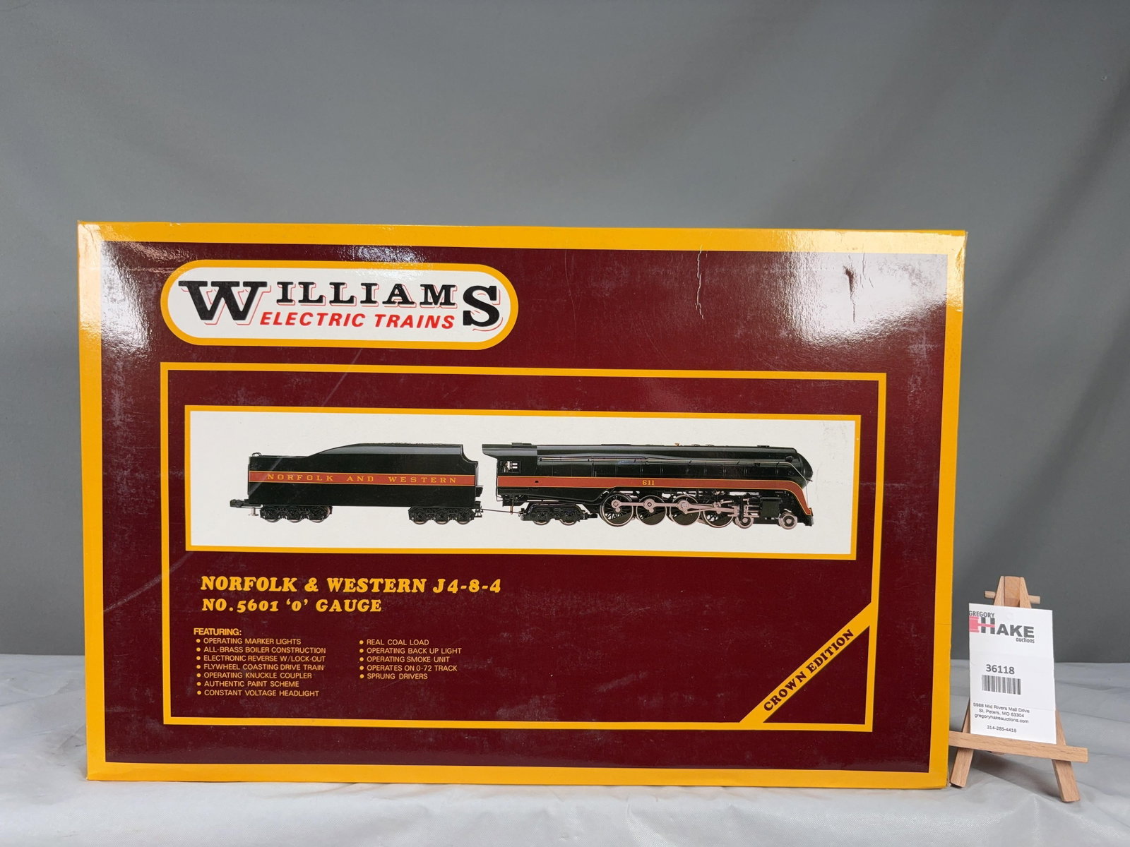 Williams Norfolk & Western J4-8-4 No. 5601 O Gauge w/OB - 2
