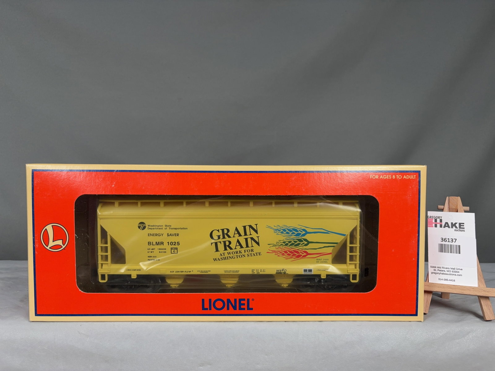 Lionel Hopper 3B Grain Train 17139 w/ OB - 2