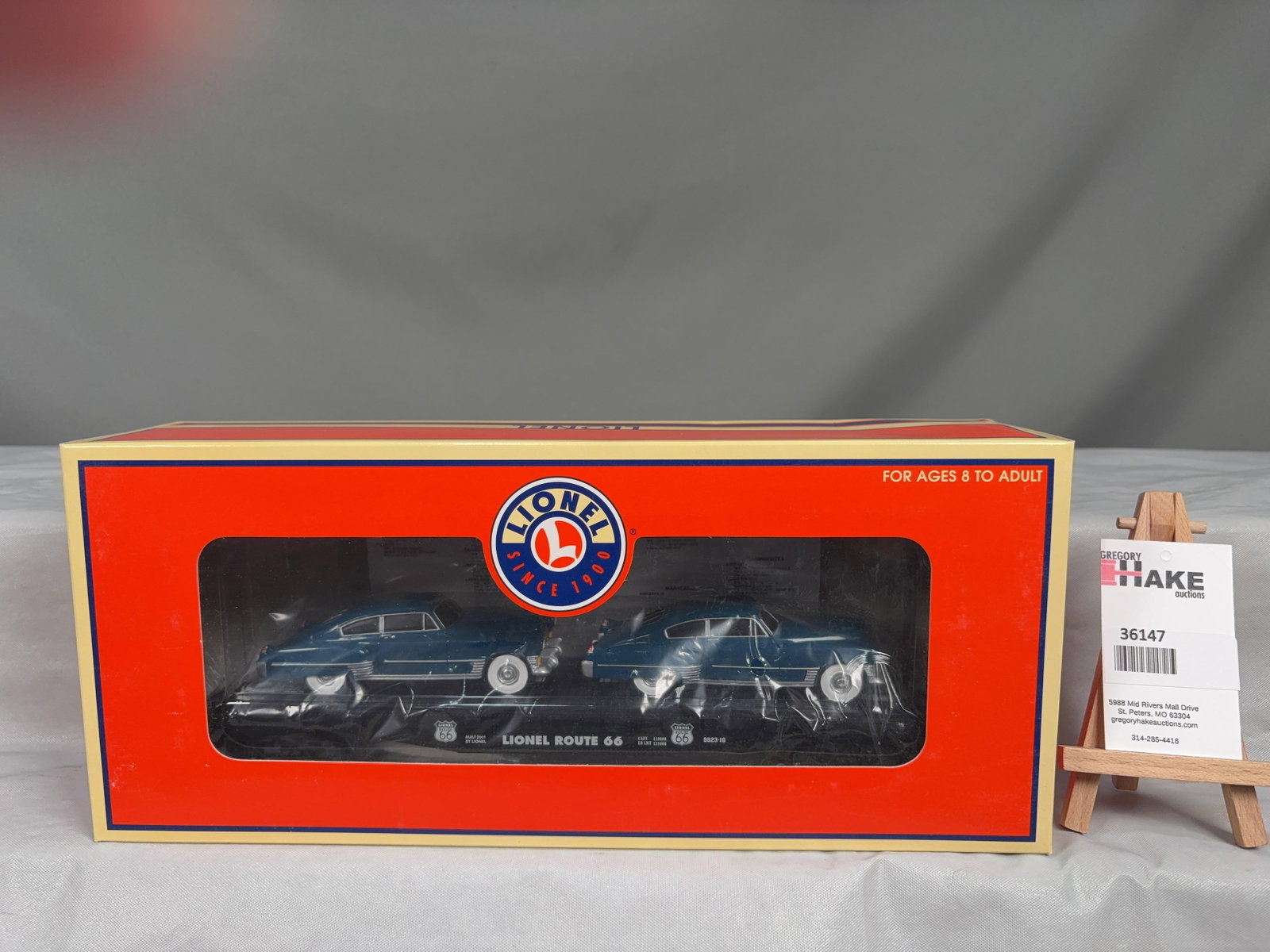 Lionel Flat Car w/Route 66 Sedans 17560 w/ OB - 2