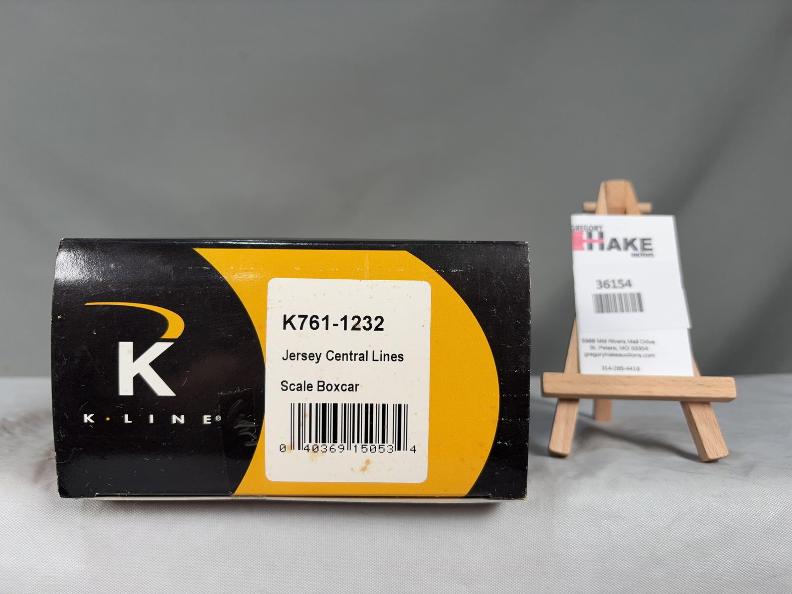 K-Line Jersey Central Lines Scale Boxcar K761-1232 w/ OB (1 of 2)