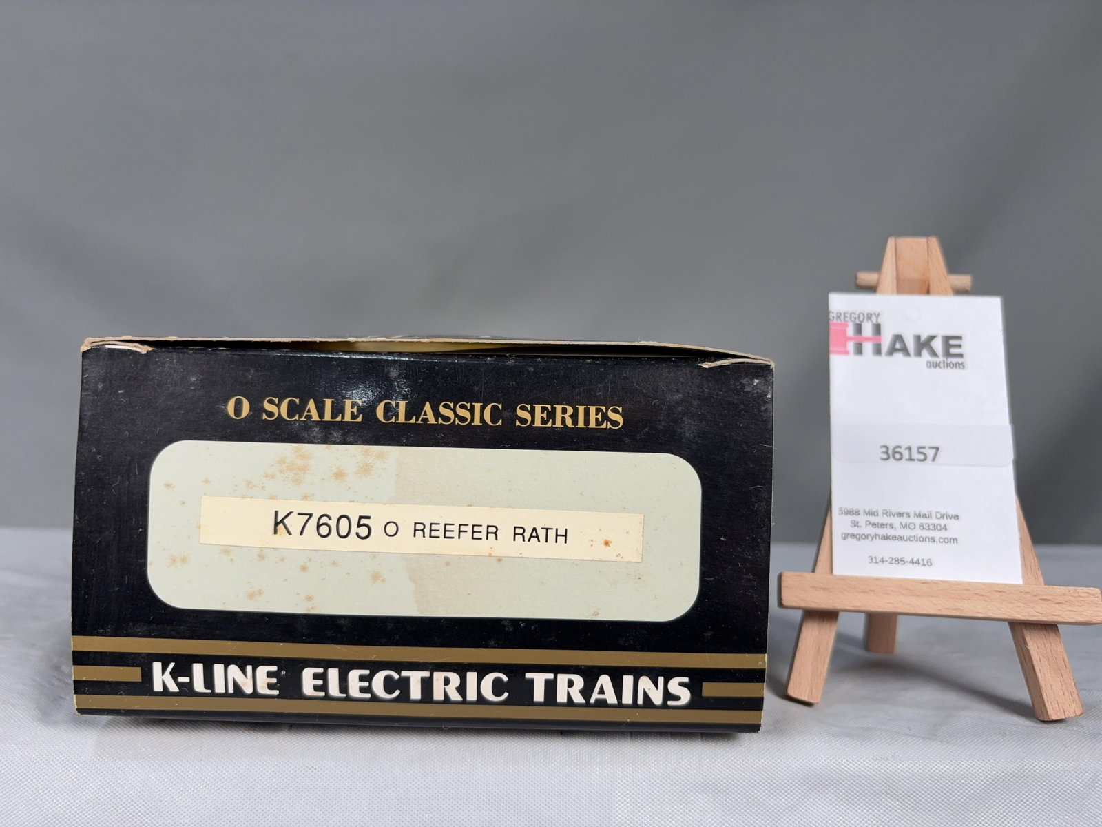 K-Line O Scale Reefer Rath K7605 w/ OB: K-Line O Scale Reefer Rath K7605 w/ OB, C9. � Size 16x6x4
