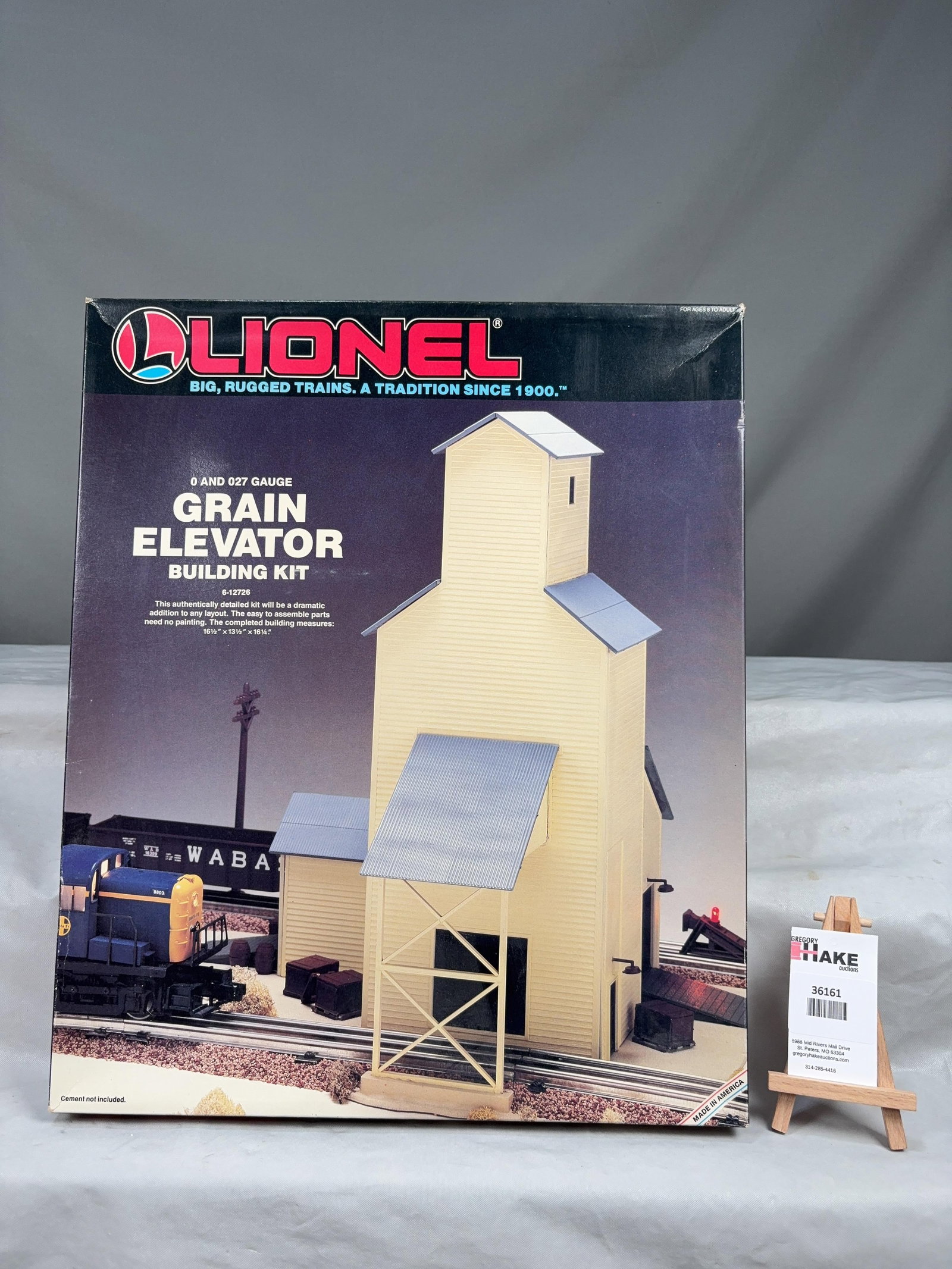 Lionel Grain Elevator Building Kit 12726 and 2 O Gauge Station Platforms 2256 w/OB's - 2