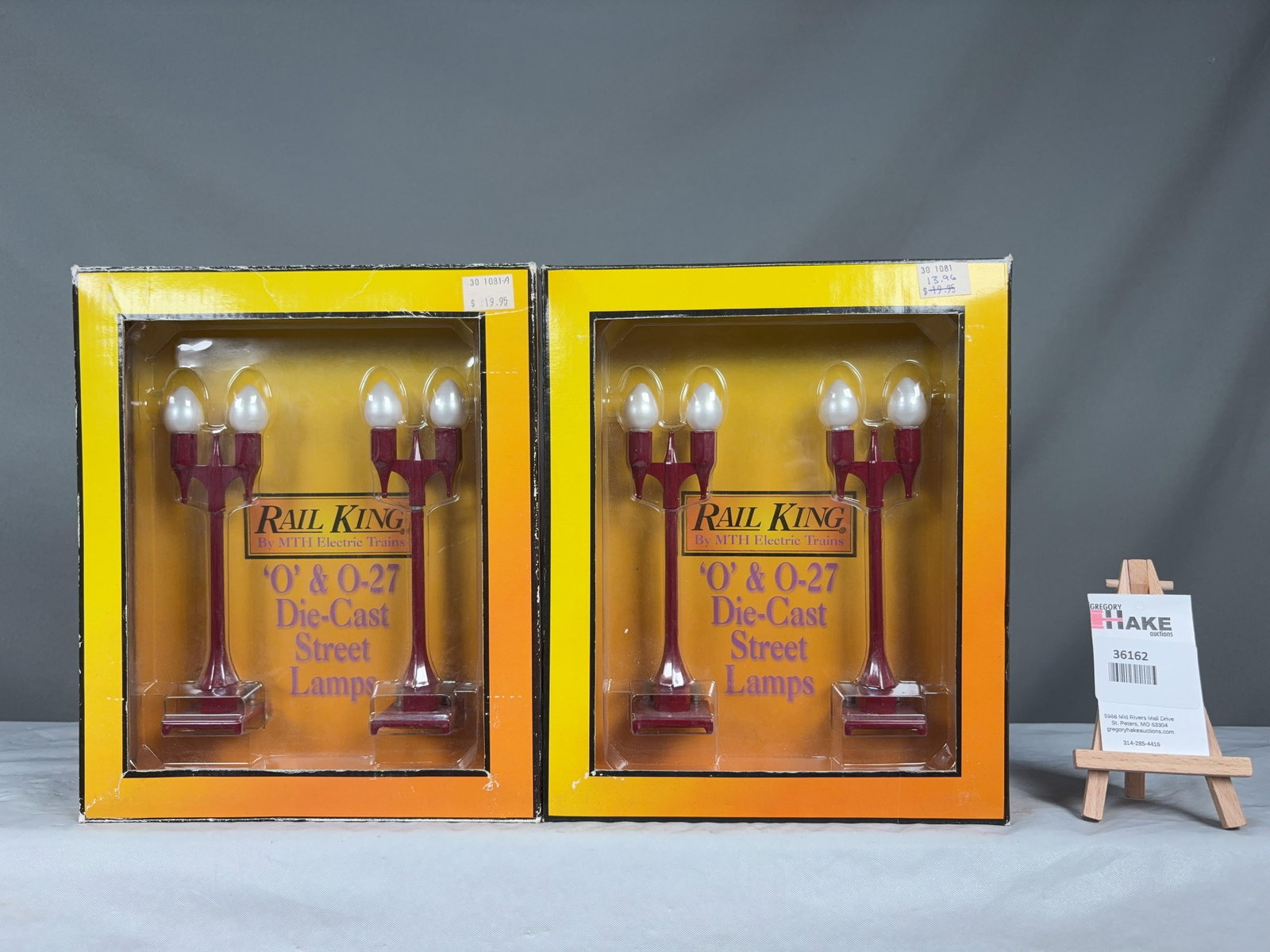 MTH NO. 580-2 Street Lamp Set 30-1081 w/ OB - 2