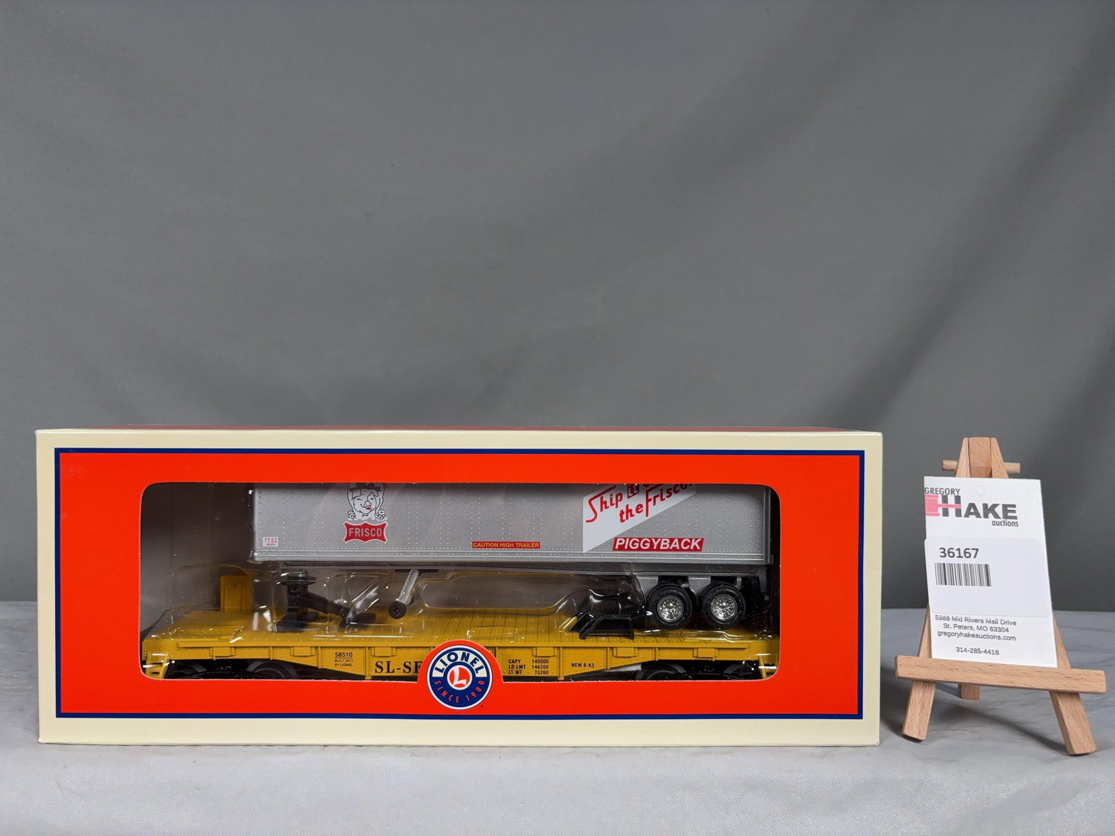 Lionel 2011 TCA Ozark Division Frisco Piggyback TOFC 58510 w/ OB - 2