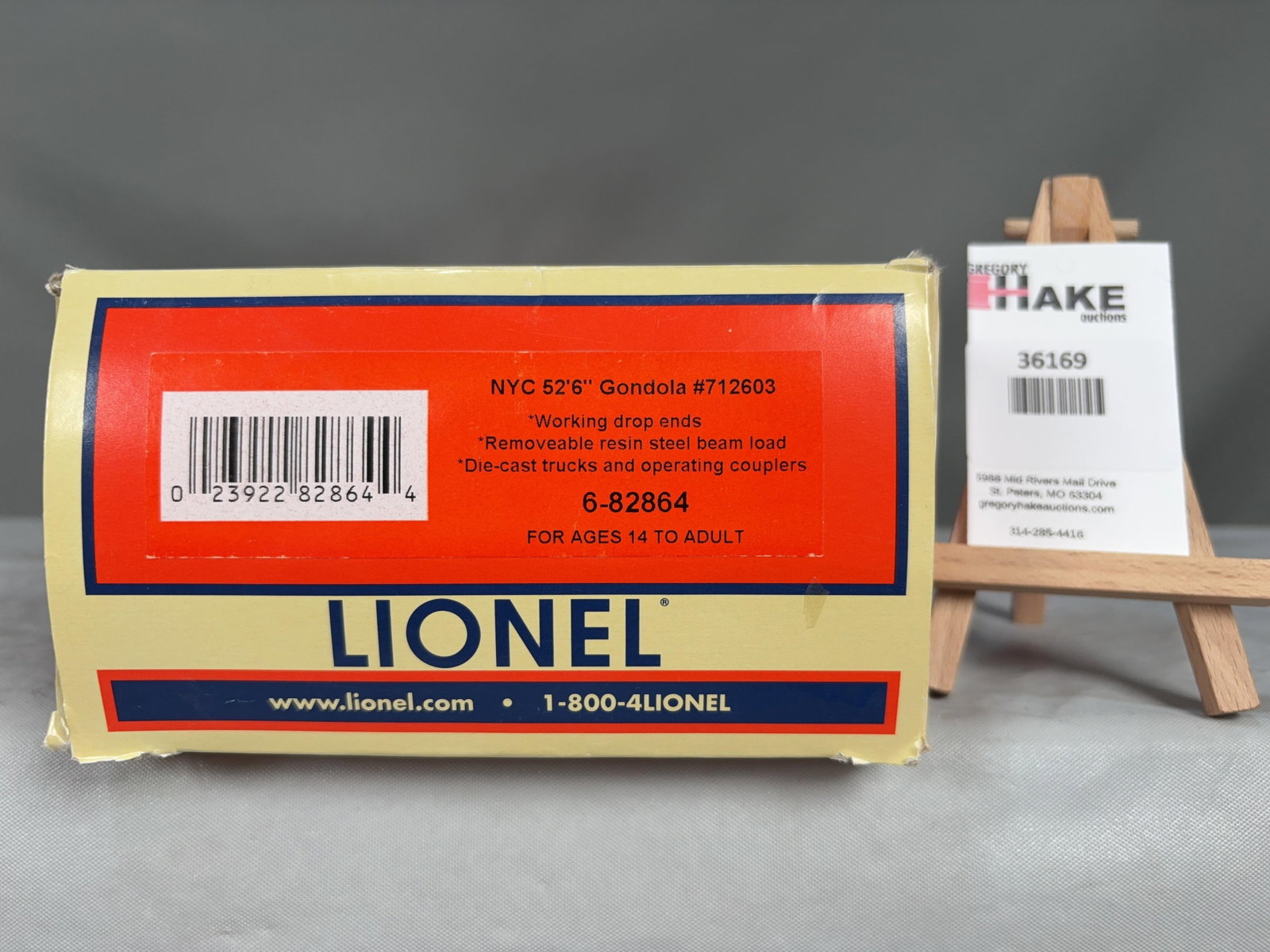 Lionel NYC 52'6 Gondola #712603 82864 w/ OB: Lionel NYC 52'6 Gondola #712603 82864 w/ OB, C9. � Size 18x6x4