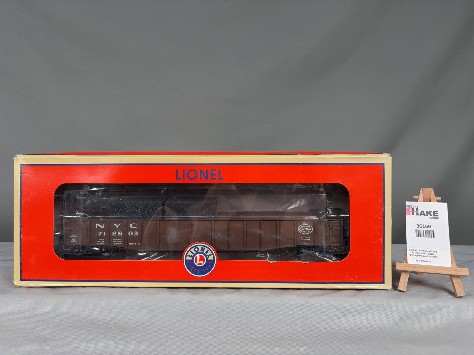 Lionel NYC 52'6 Gondola #712603 82864 w/ OB - 2