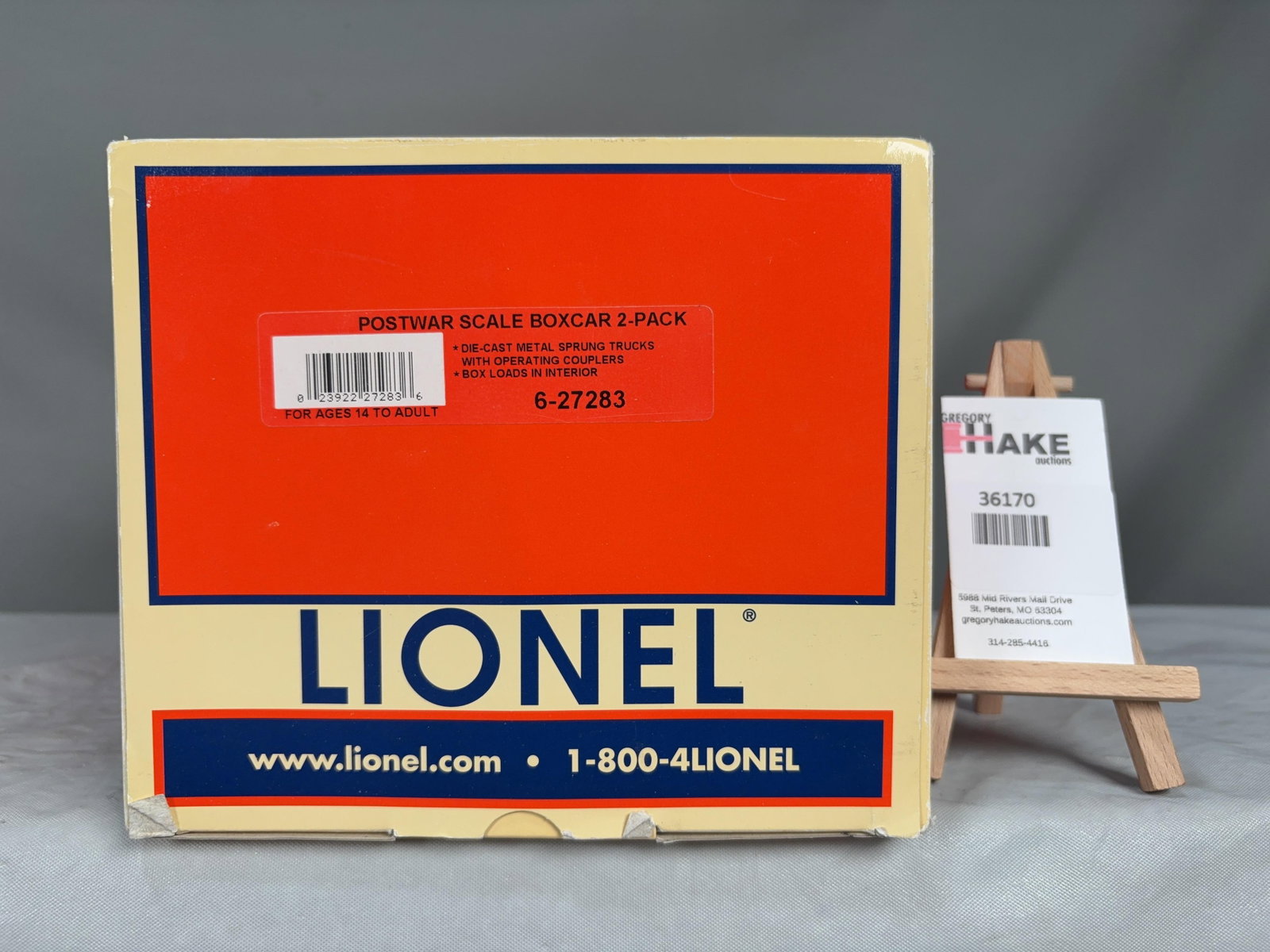 Lionel Postwar Scale Boxcar 2 Pack 27283 w/ OB (1 of 3)