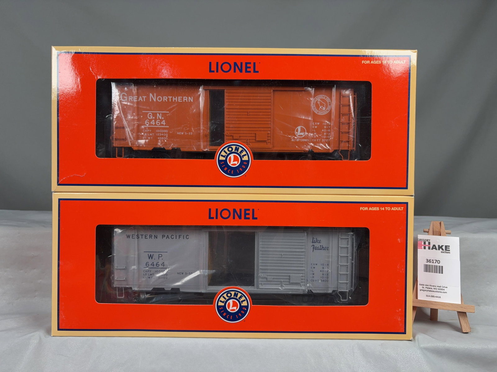 Lionel Postwar Scale Boxcar 2 Pack 27283 w/ OB - 3