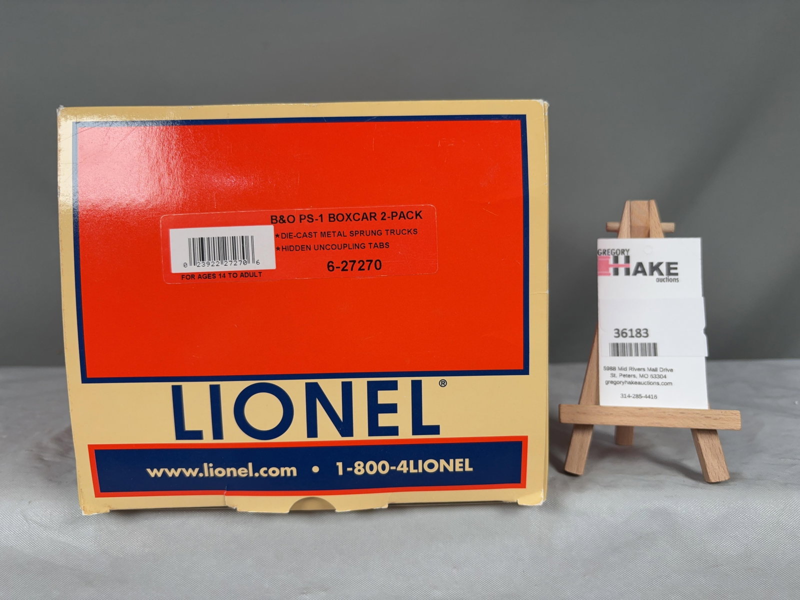 Lionel B&O PS-1 Boxcar 2 pack 27270 w/ OB: Lionel B&O PS-1 Boxcar 2 pack 27270 w/ OB, C9. � Size 16x8x6