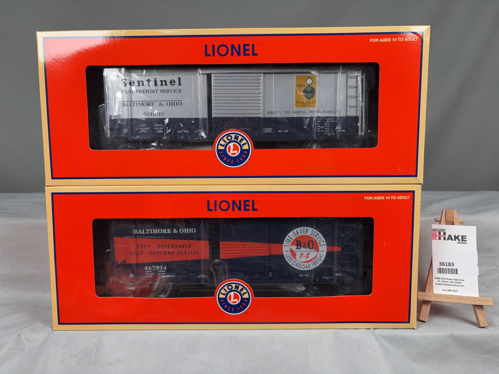 Lionel B&O PS-1 Boxcar 2 pack 27270 w/ OB - 3