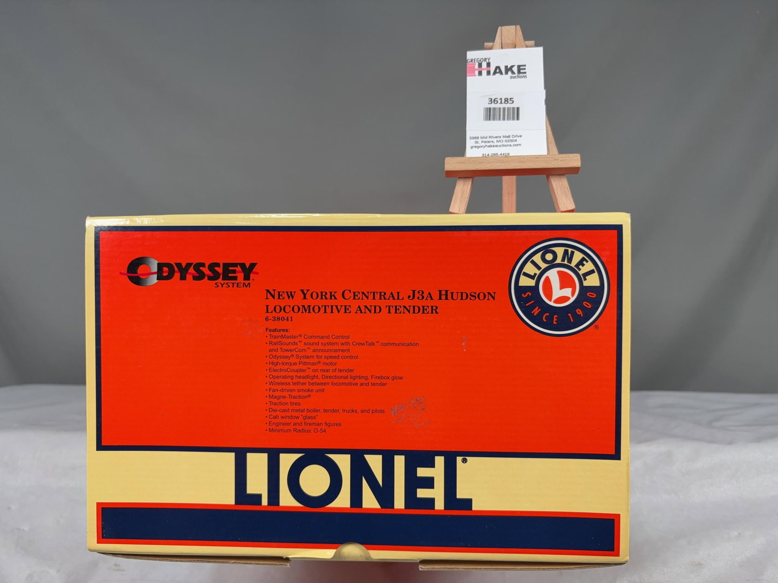 Lionel New York Central J3A Hudson Locomotive and Tender 38041 w/ OB (1 of 2)