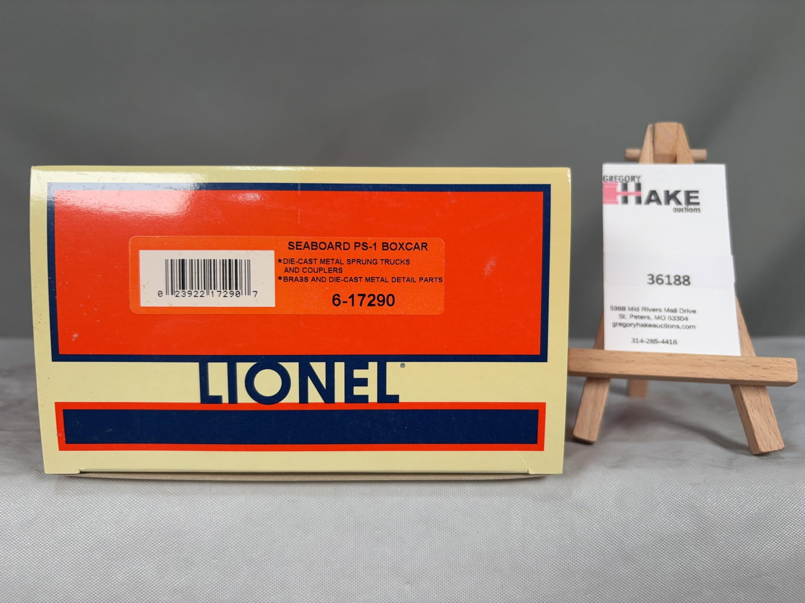Lionel Seaboard PS-1 Boxcar 17290 w/ OB: Lionel Seaboard PS-1 Boxcar 17290 w/ OB, C9. � Size 15x6x4