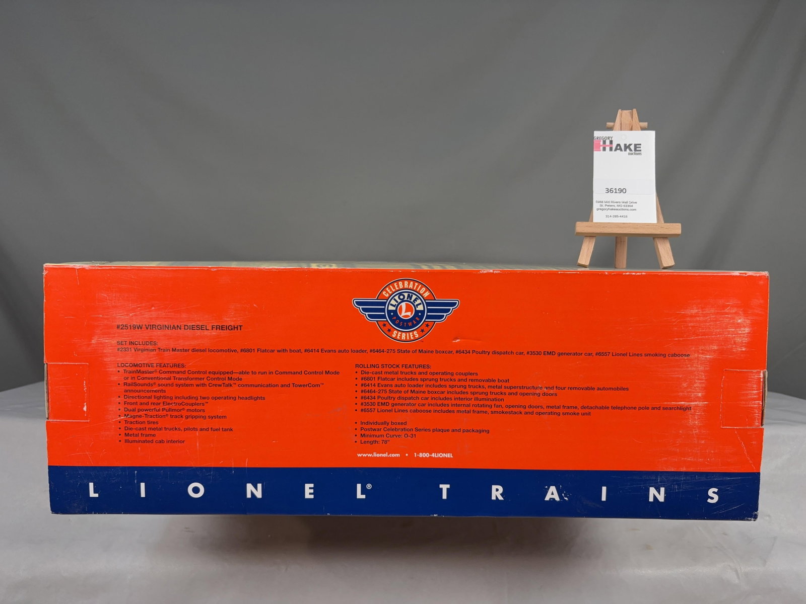 Lionel LTI 6-31740 Postwar Celebration Series #2519W Virginian Diesel Freight Set w/ OB (1 of 6)