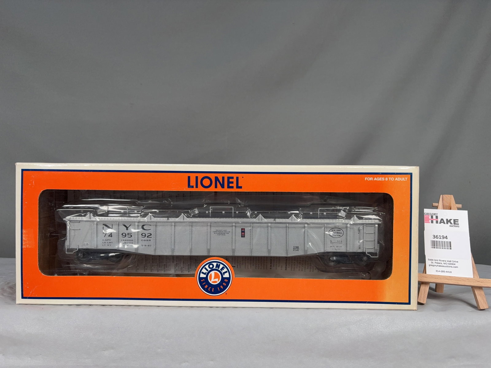 Lionel New York Central PS-5 Gondola 17460 w/ OB - 2