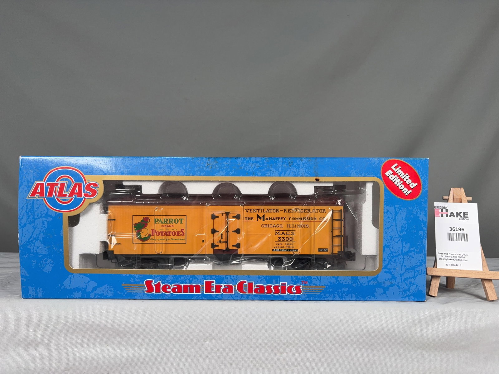 Atlas O Woodside Refrigerator Car Parrot Potatoes 8110-1 w/OB - 2