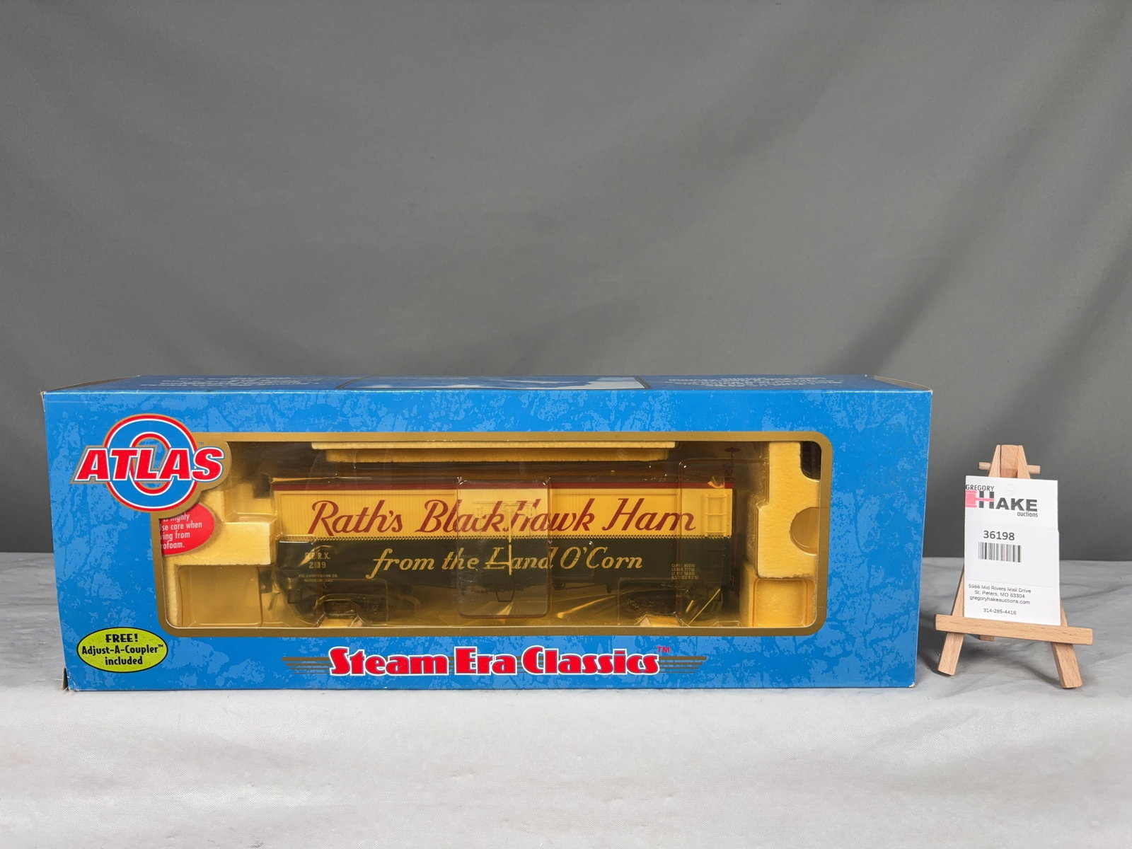 Atlas O 36' Wood Refrigerator Car Rath's 8035-1 w/OB - 2