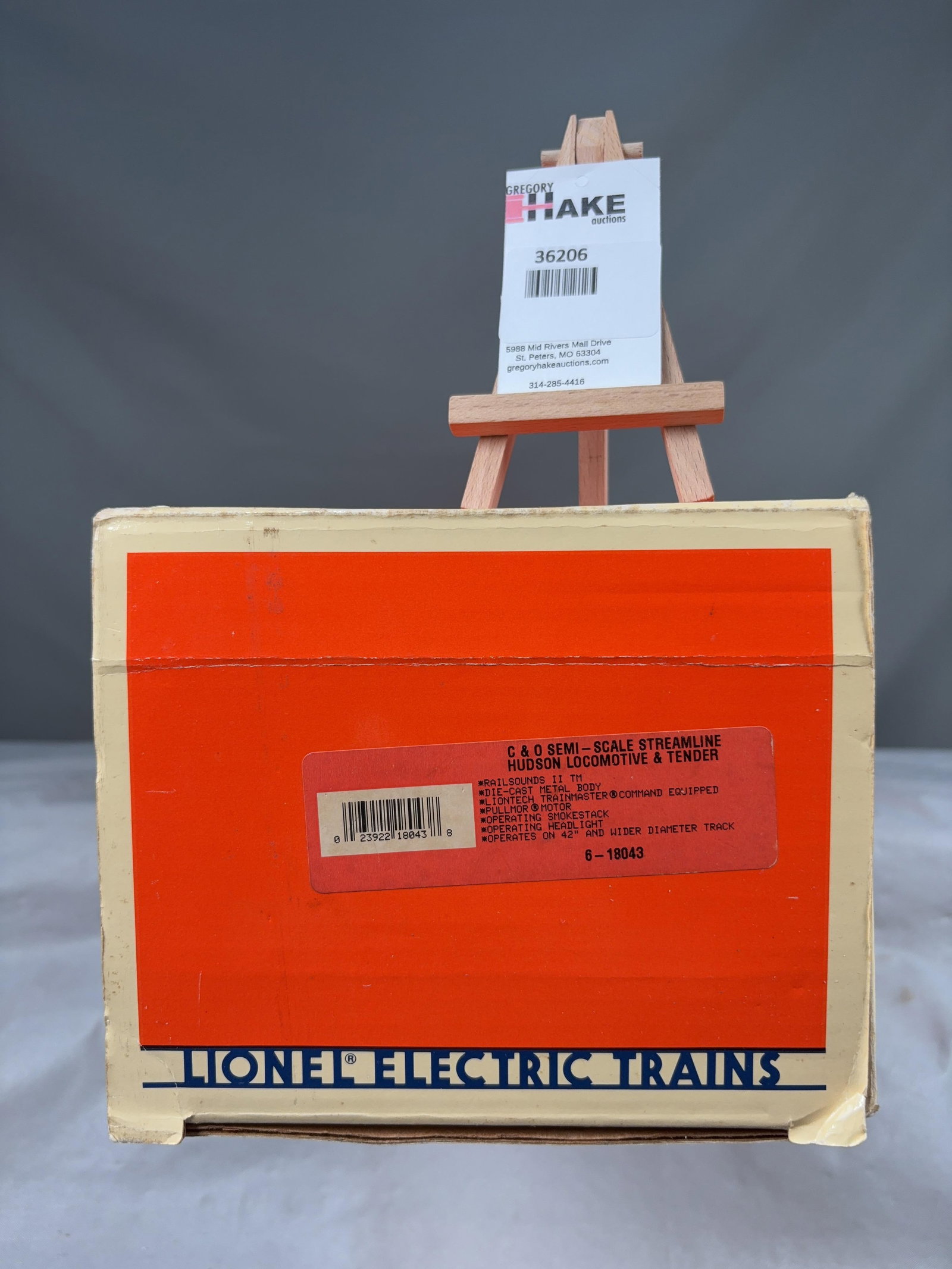 Lionel C&O Semi-Scale Streamline Hudson Locomotive & Tender 18043 w/OB (1 of 4)