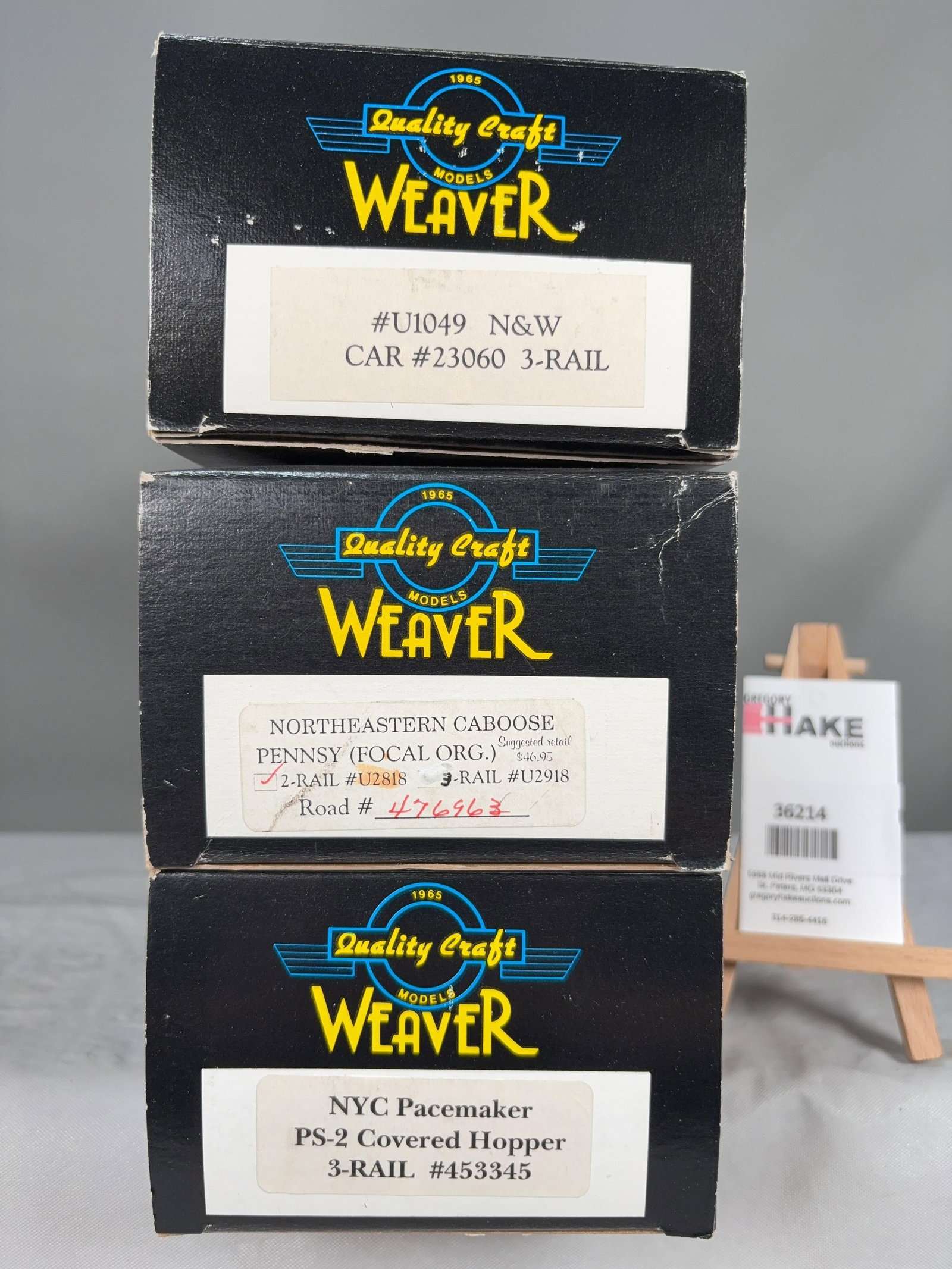 Weaver Set of 3 cars w/OB's (1 of 2)