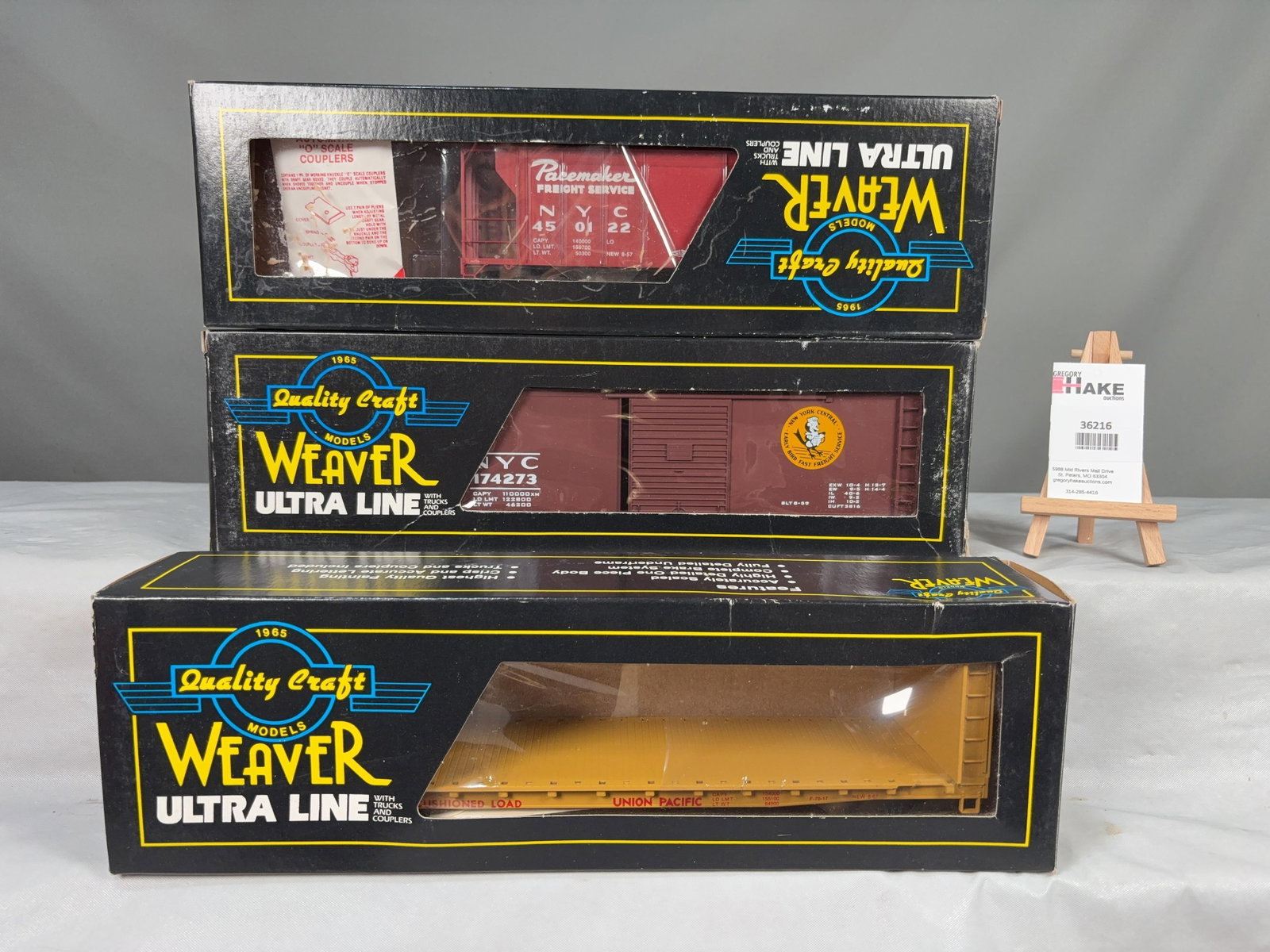 Weaver Set of 3 cars w/OB's - 2