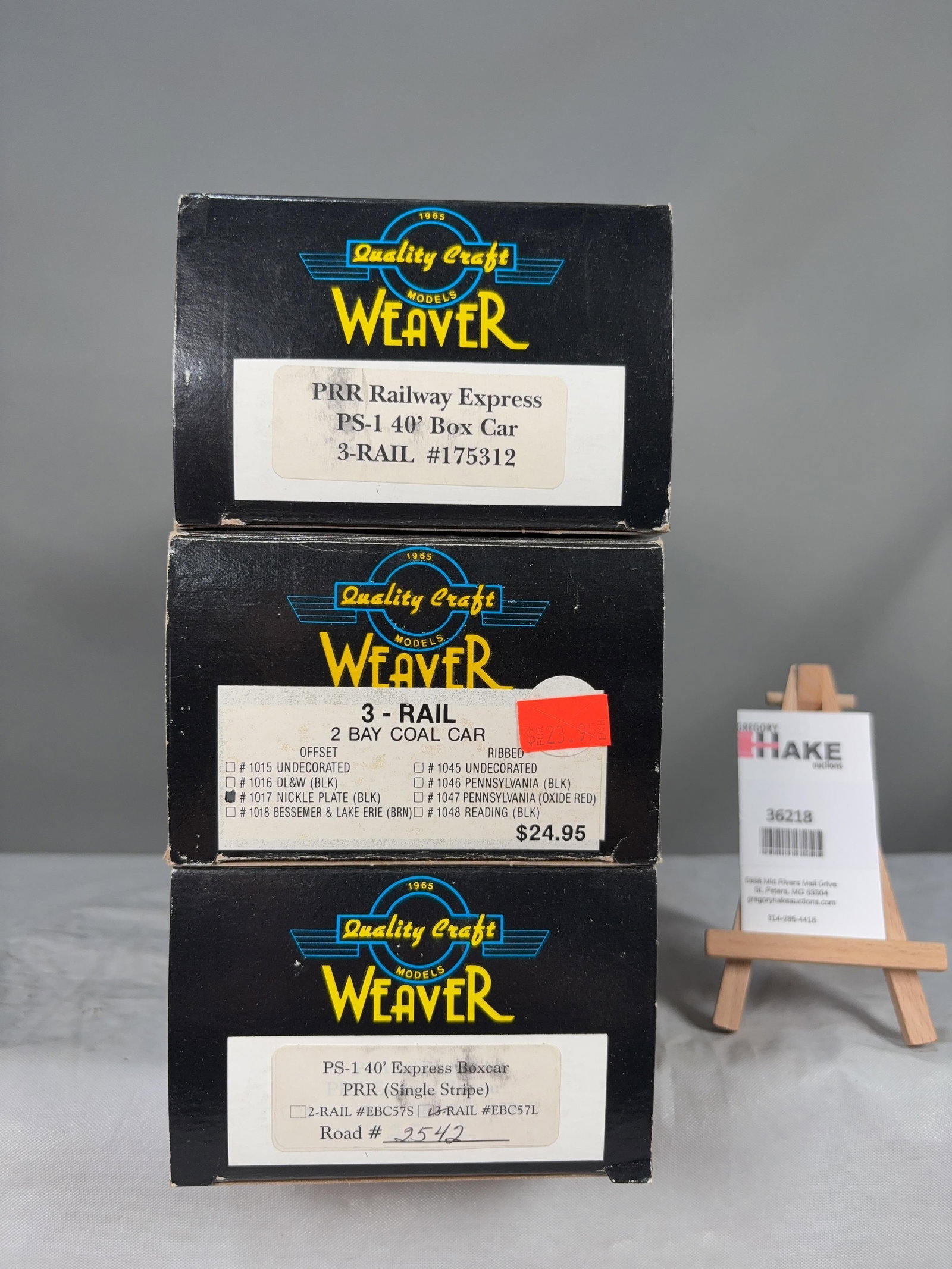 Weaver Set of 3 cars w/OB's (1 of 2)