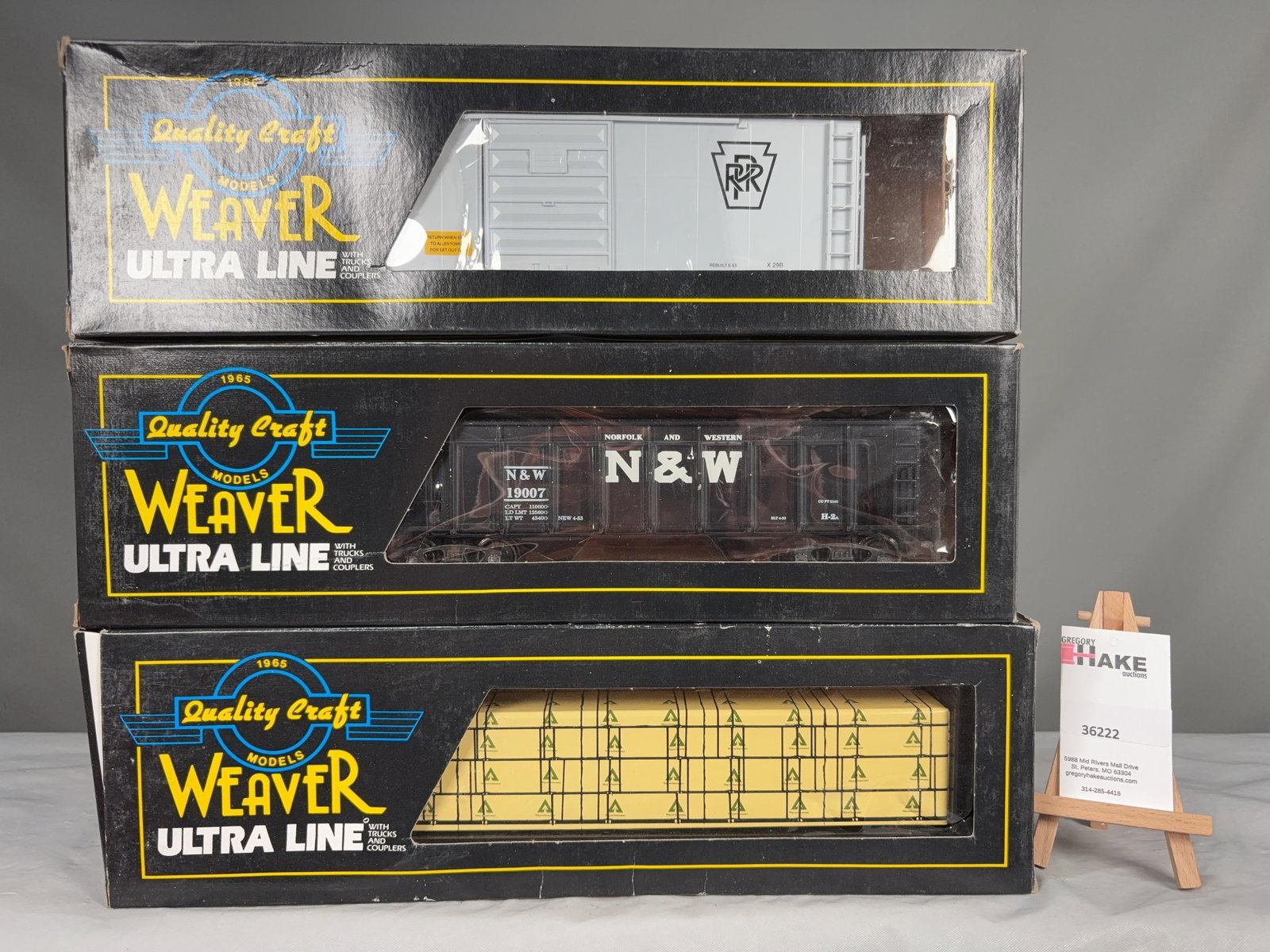 Weaver Set of 3 cars w/OB's - 2