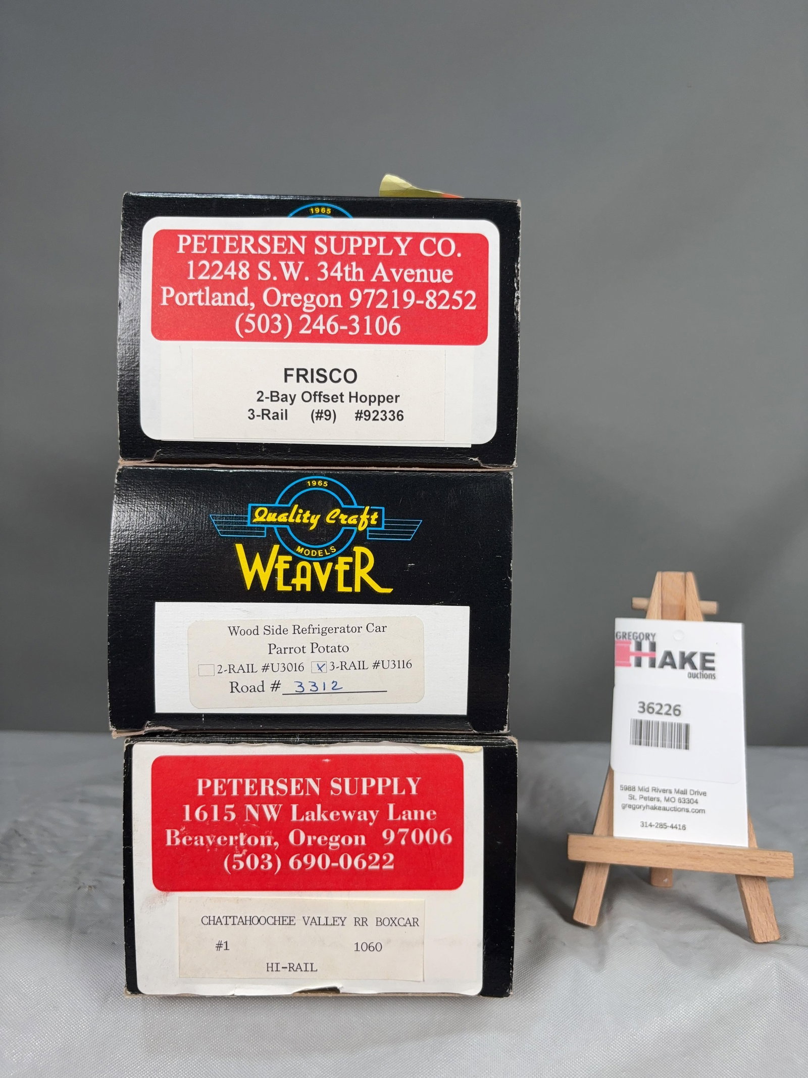 Weaver Set of 3 cars w/OB's (1 of 2)