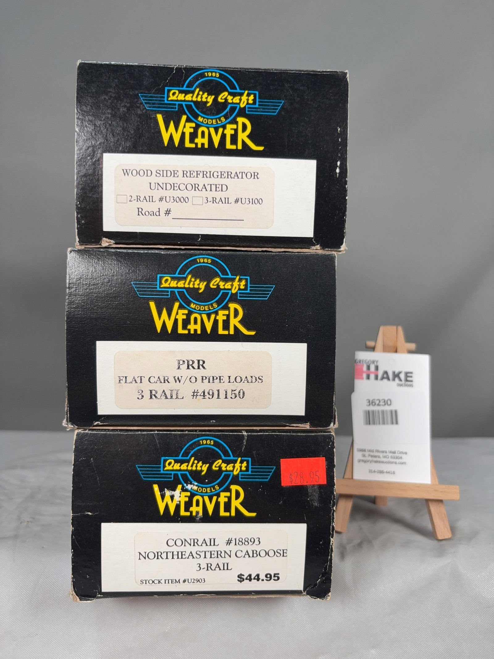 Weaver Set of 3 cars w/OB's (1 of 2)