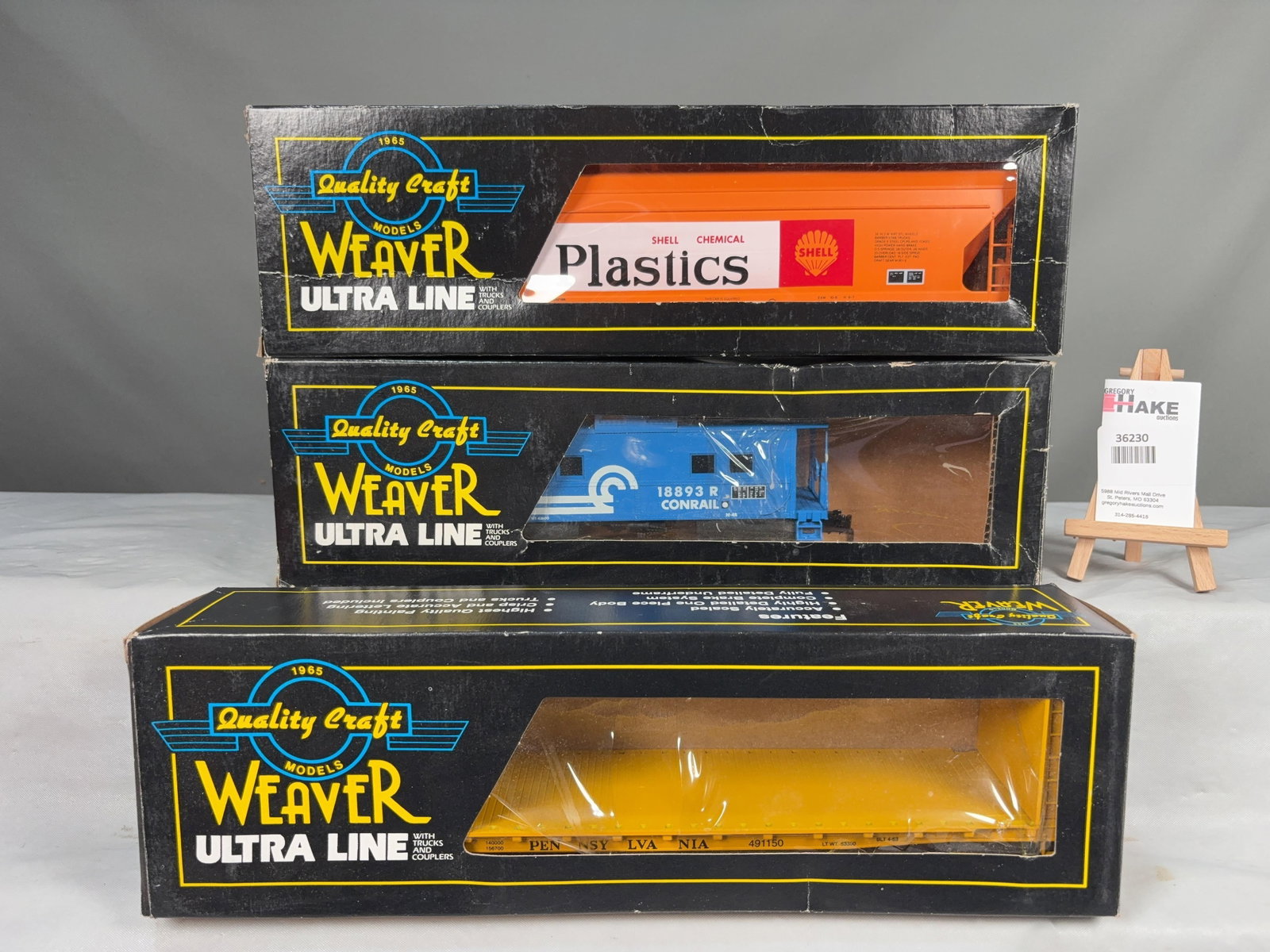 Weaver Set of 3 cars w/OB's - 2